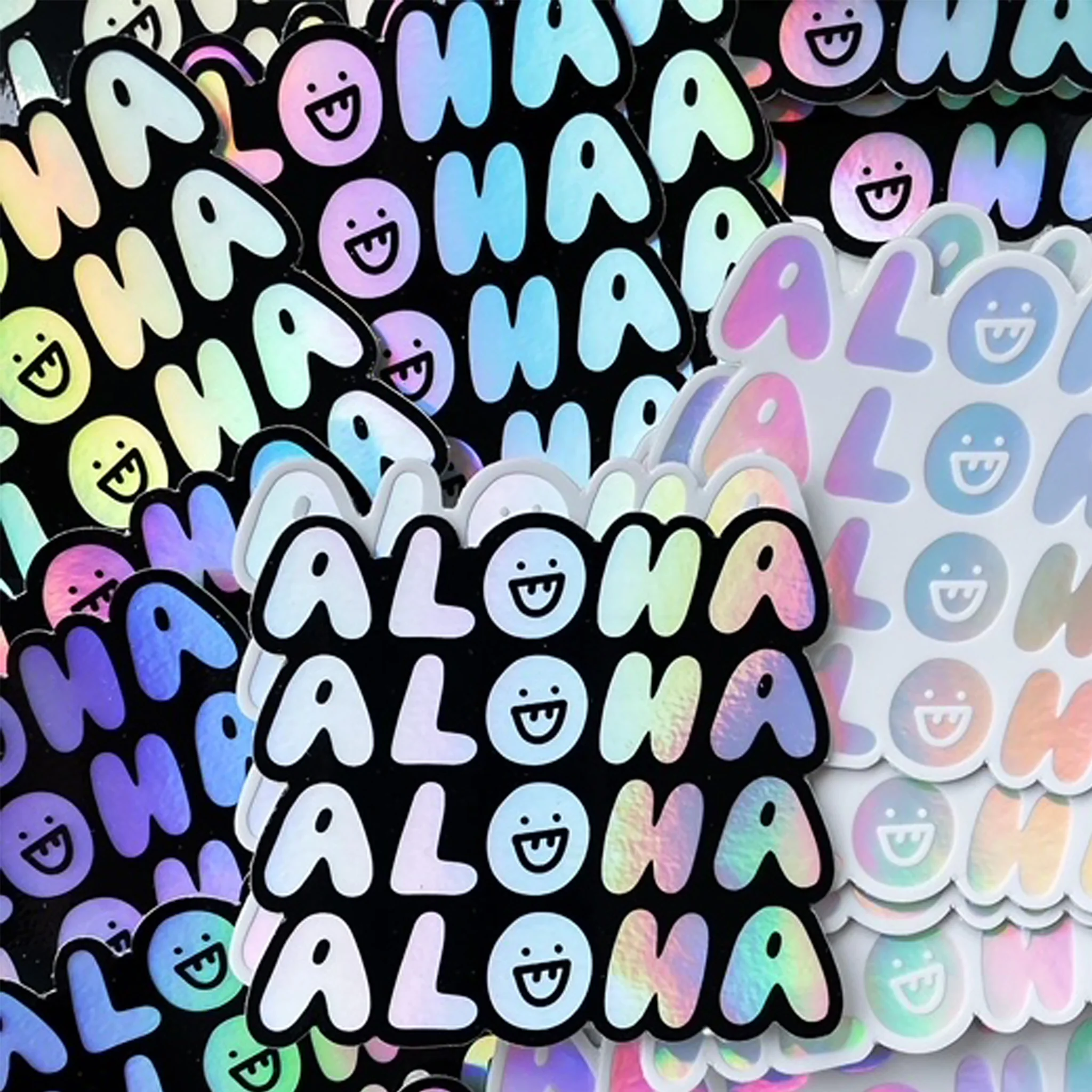 Aloha Holographic Sticker - Image 2
