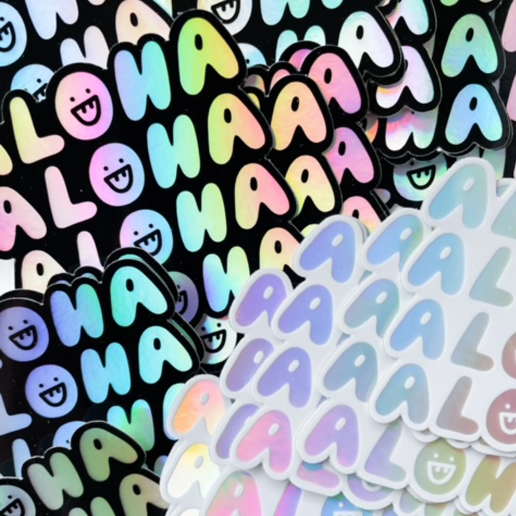 Aloha Holographic Sticker - Image 3
