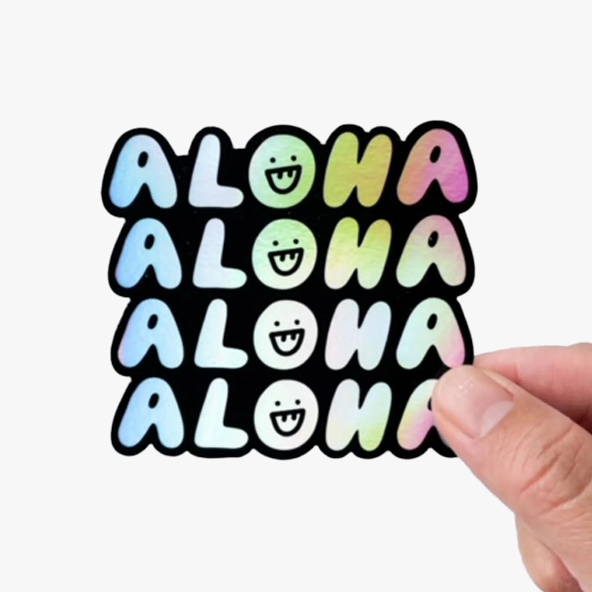 Aloha Holographic Sticker - Image 4