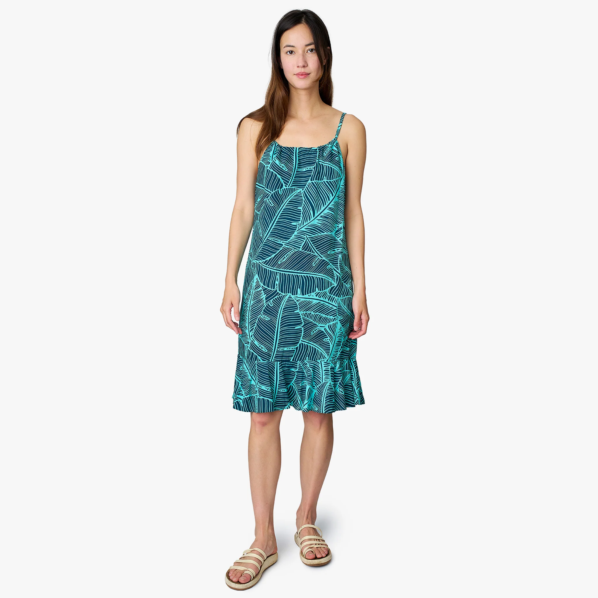 Banana Leaf Knee Length Dress - Image 4
