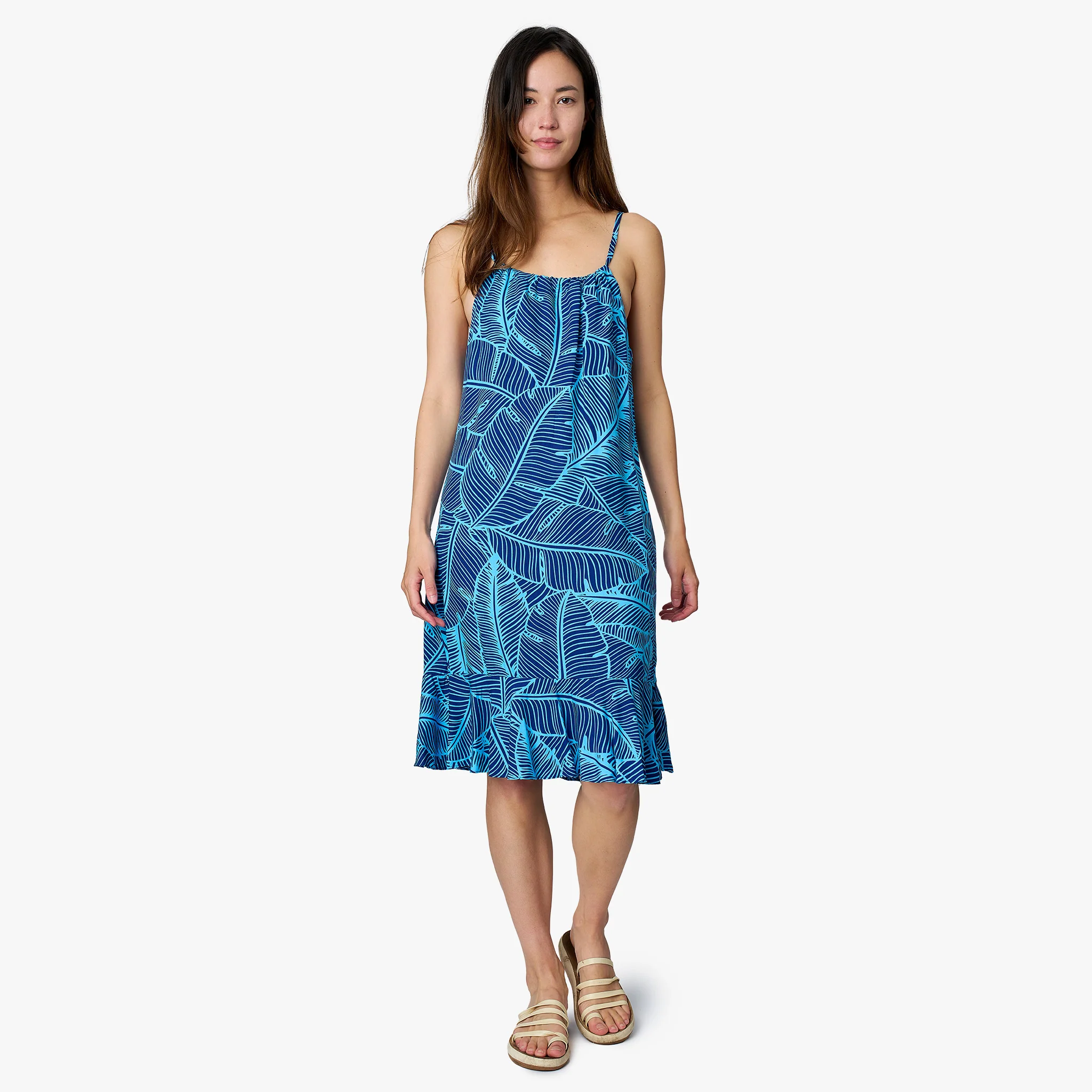 Banana Leaf Knee Length Dress - Image 9