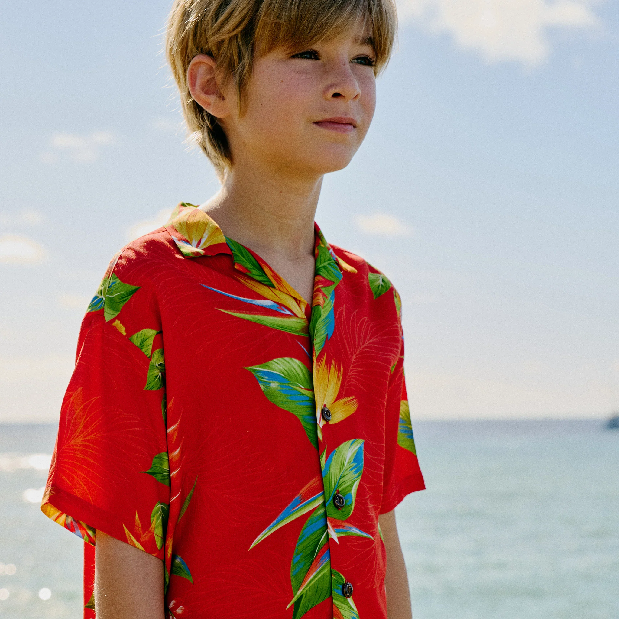 Bird of Paradise Boys Aloha Shirt - Image 3