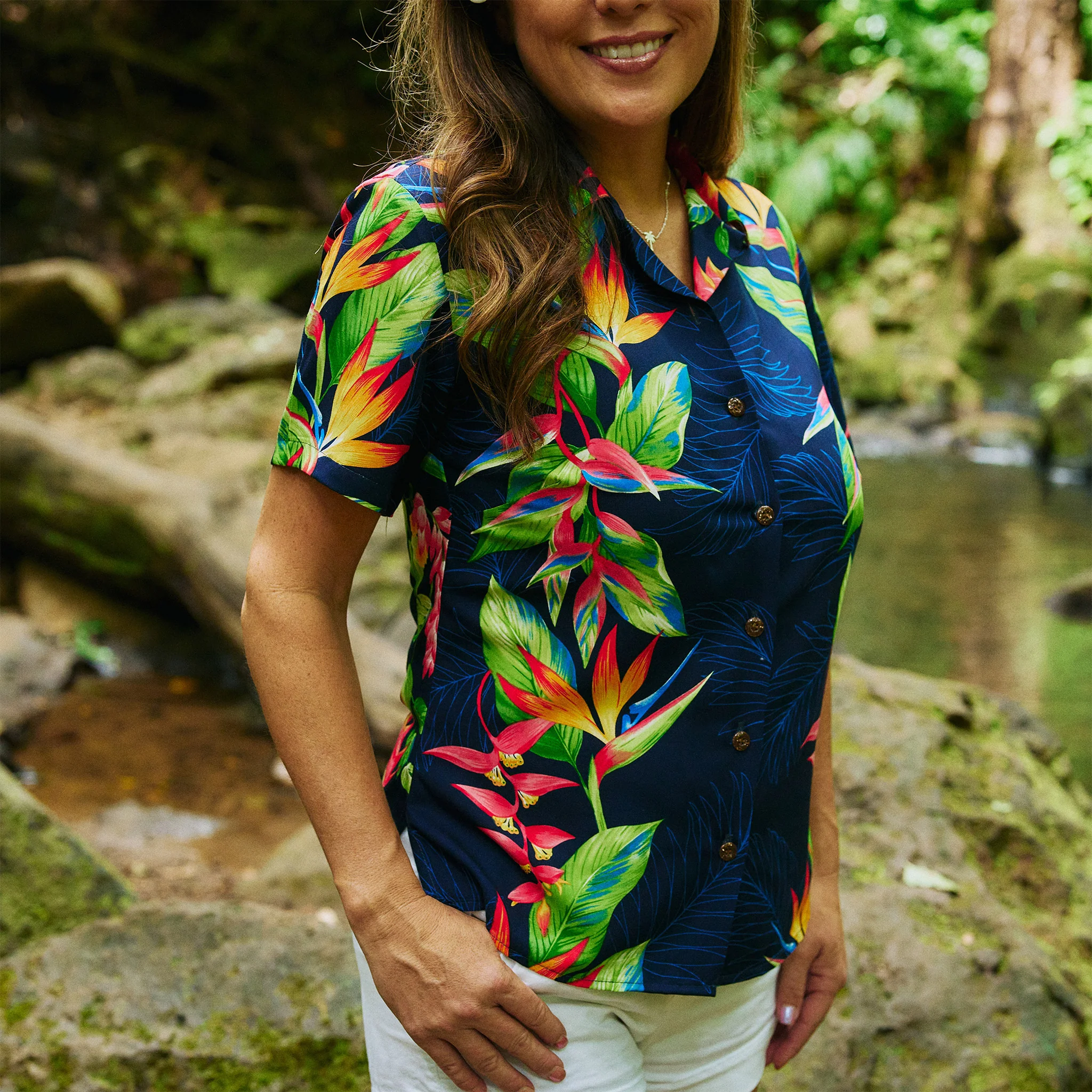 Bird of Paradise Camp Blouse - Image 3