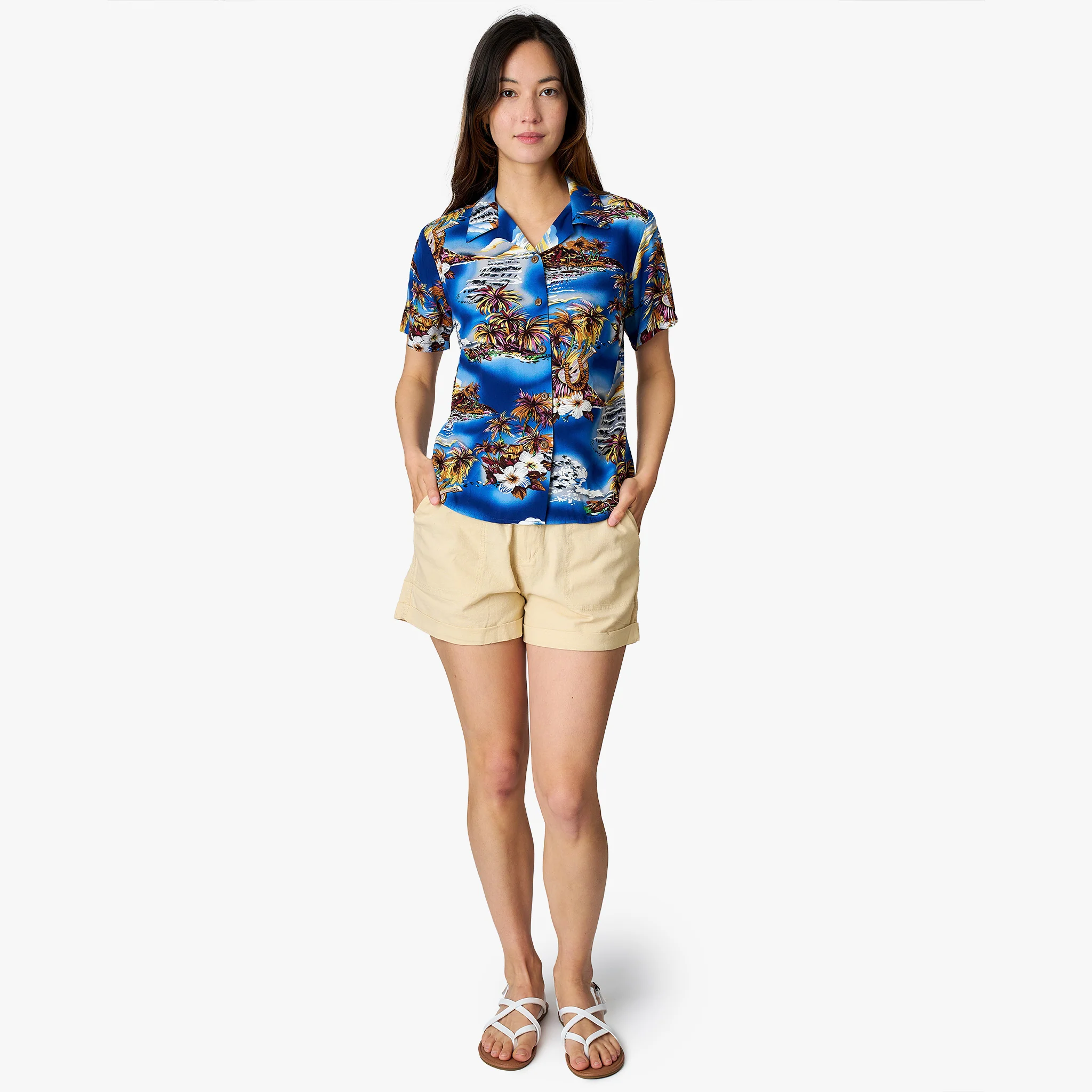 Blue Hawaii Camp Blouse - Image 3
