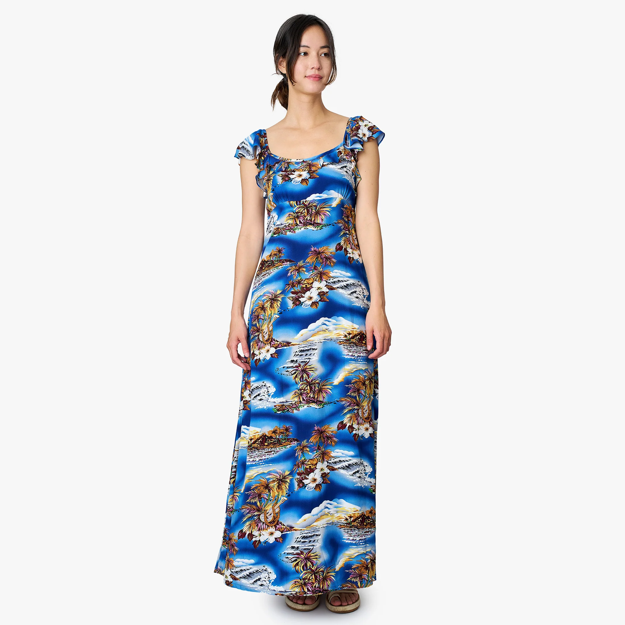 Blue Hawaii Empire Dress - Image 7