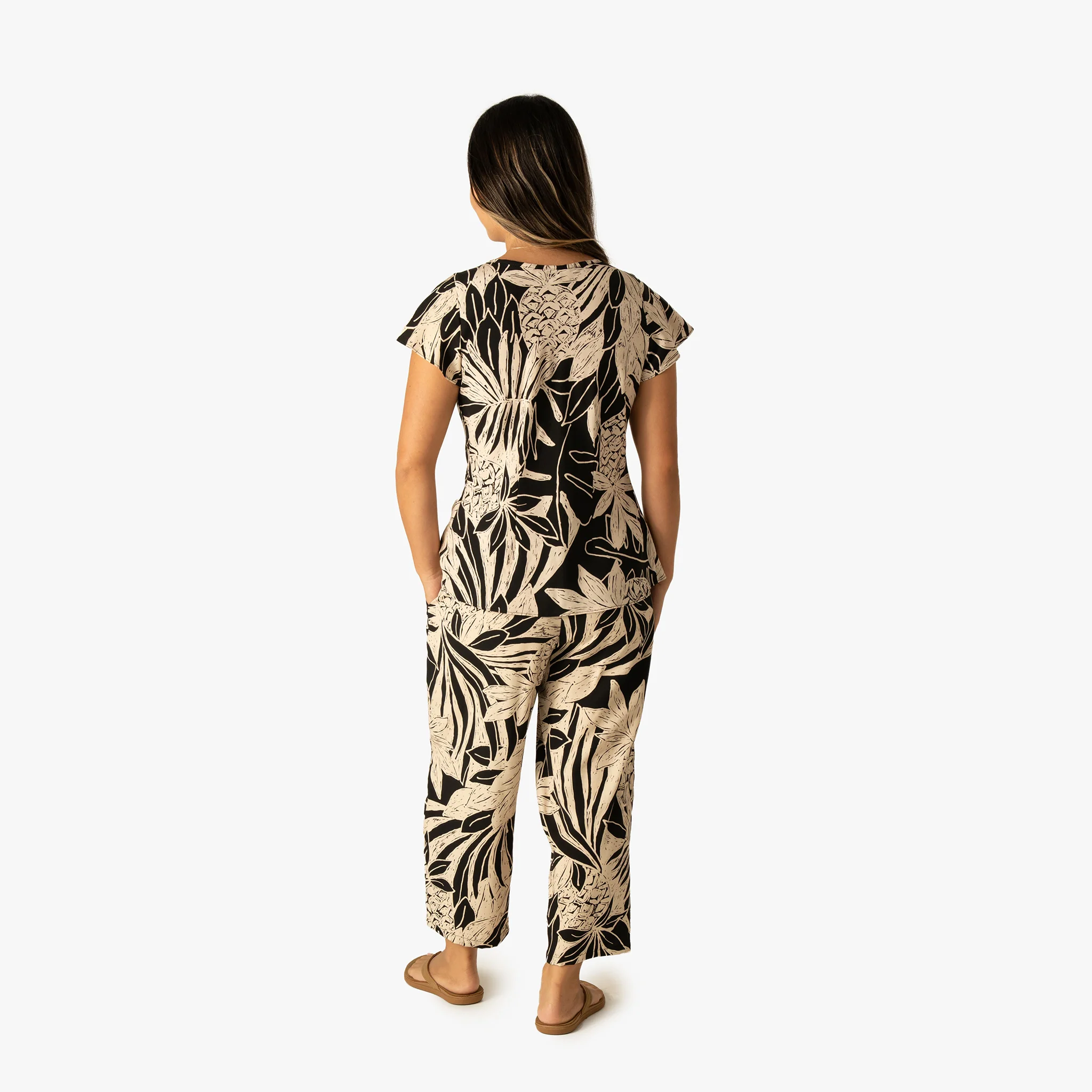 Bold Serenity Flutter Sleeve Blouse - Image 10