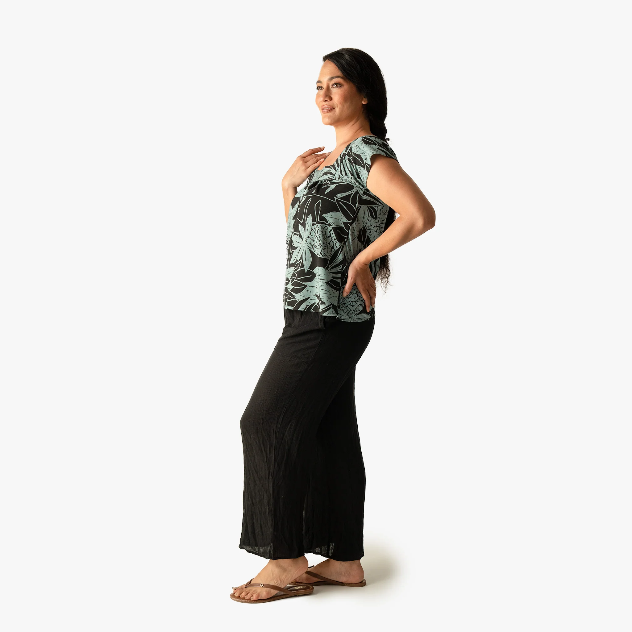 Bold Serenity Square Neck Blouse - Image 2