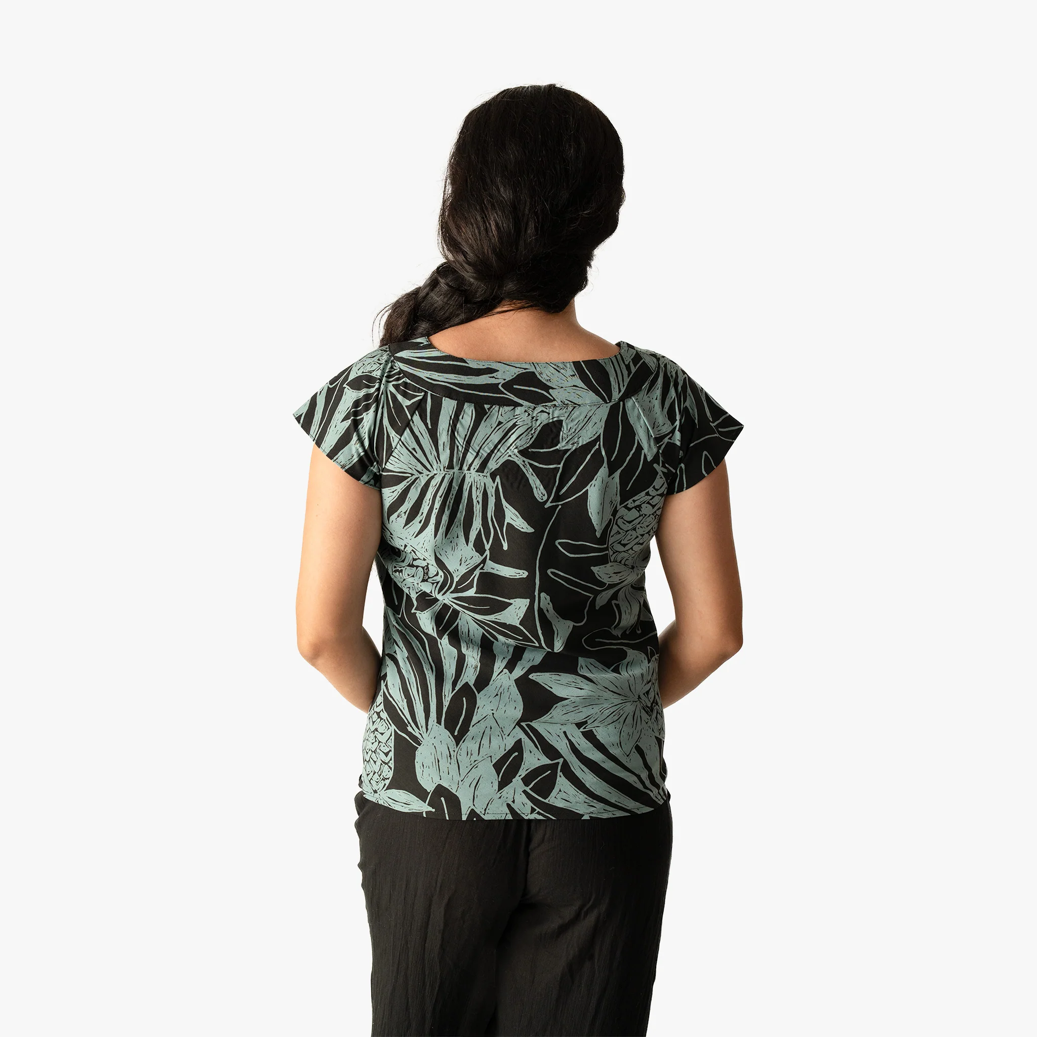 Bold Serenity Square Neck Blouse - Image 3