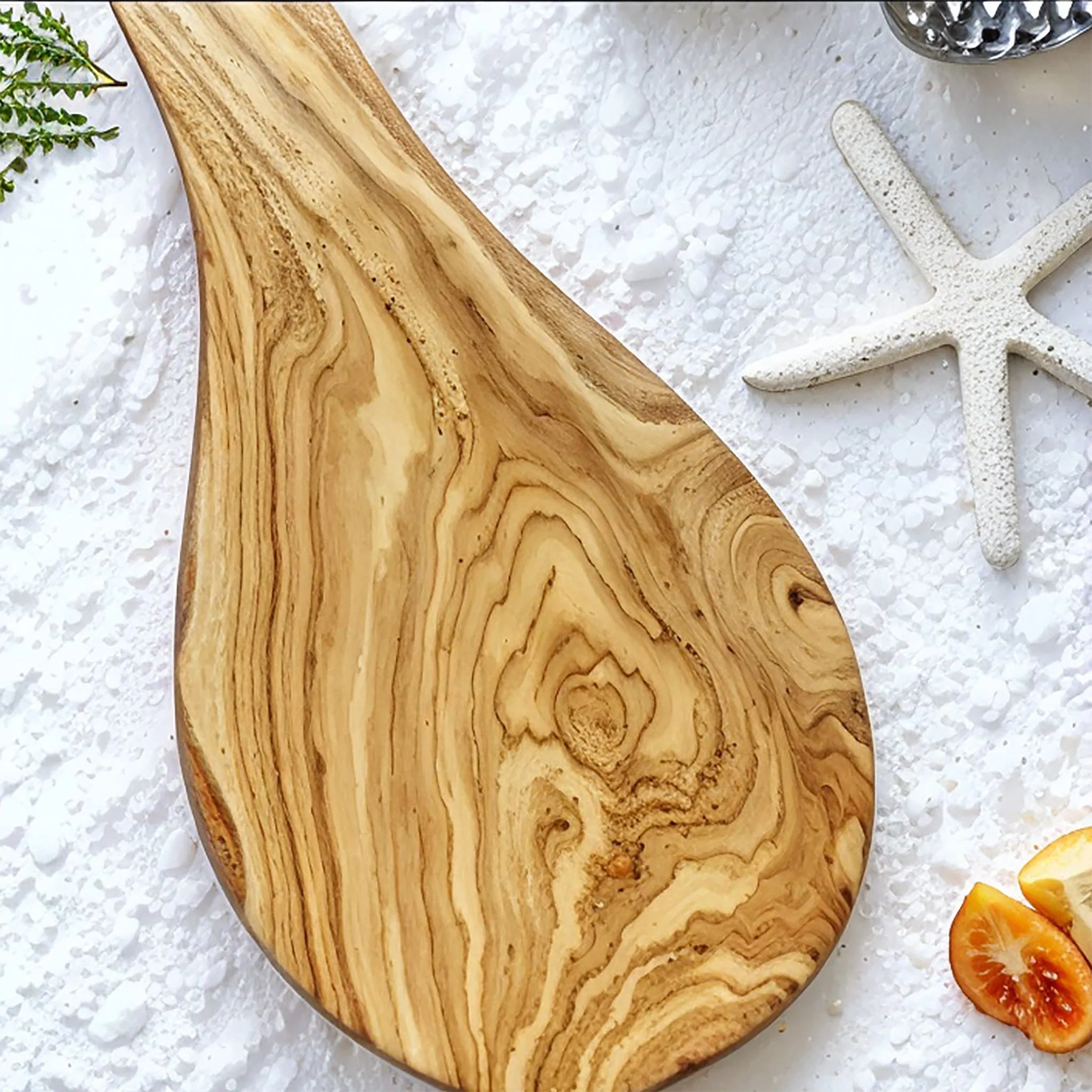 Olive Wood Spoon Rest - Image 2