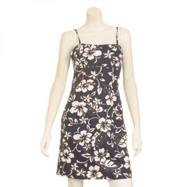 Classic Hibiscus Strap Dress - Image 2