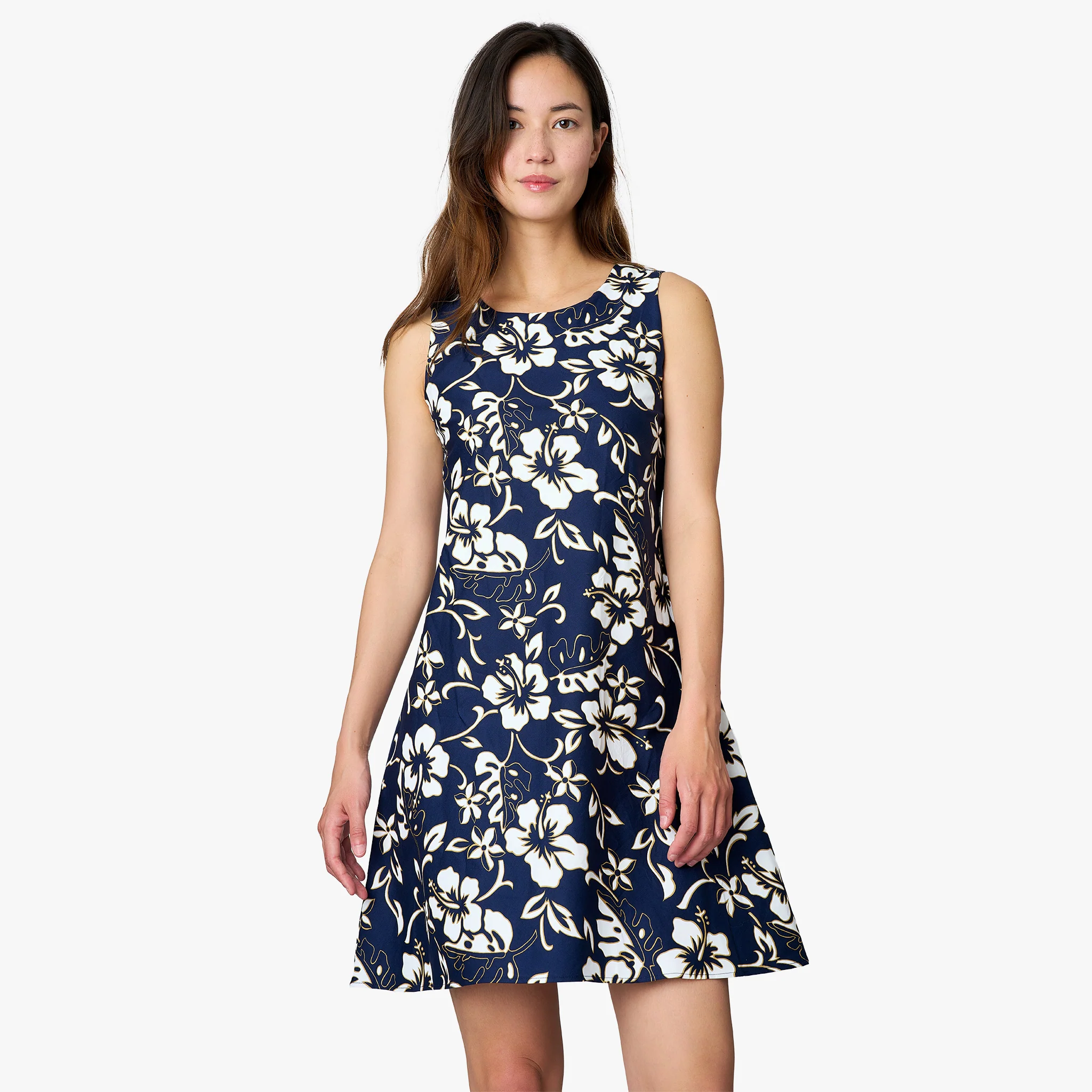 Classic Hibiscus Short Dress - Image 11