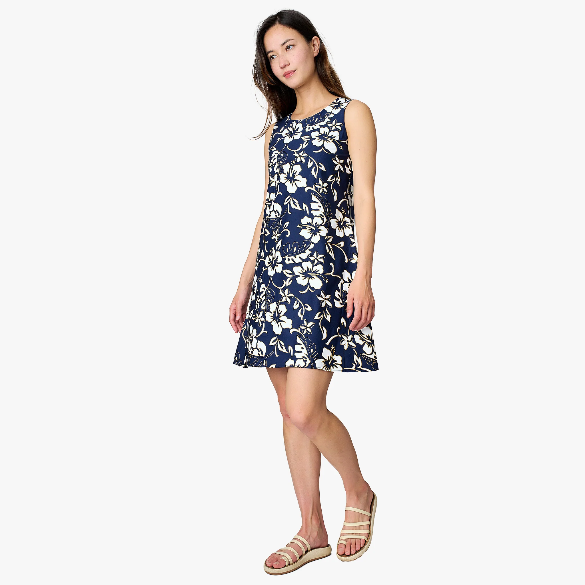 Classic Hibiscus Short Dress - Image 12