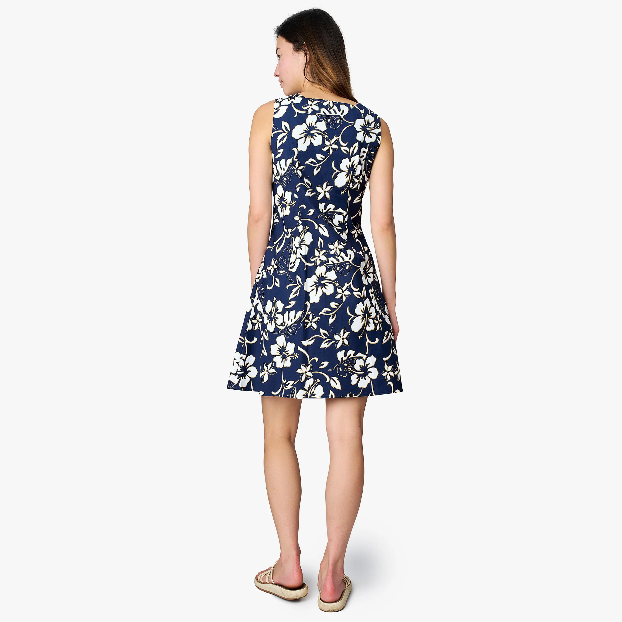 Classic Hibiscus Short Dress - Image 13