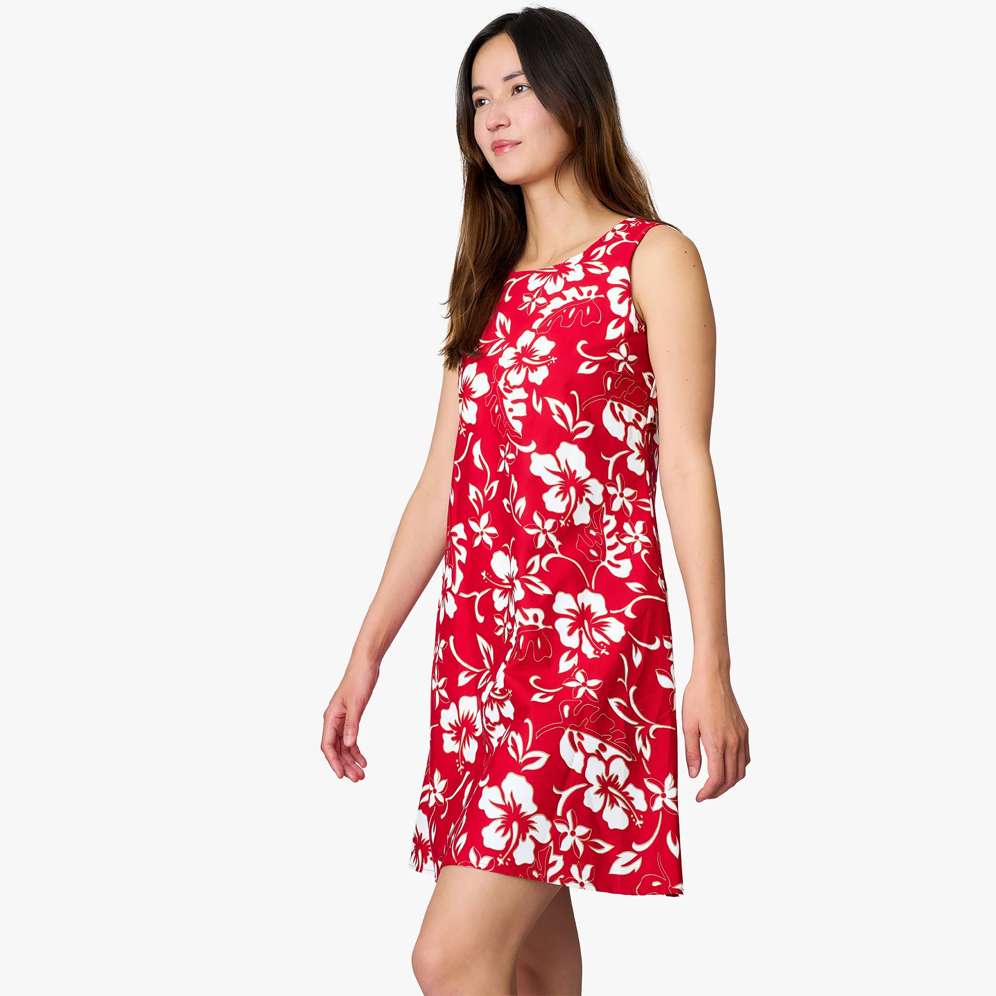 Classic Hibiscus Short Dress - Image 8