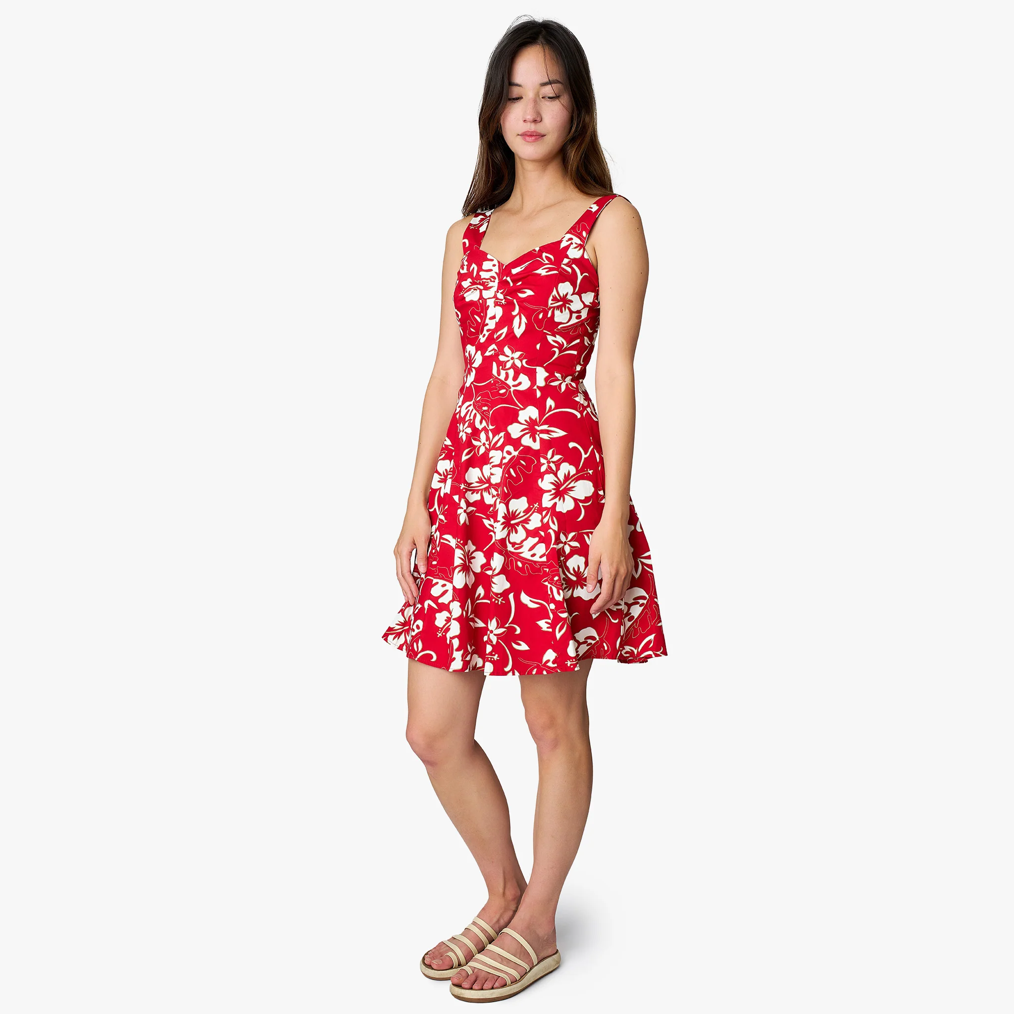 Classic Hibiscus Smock Sundress - Image 3