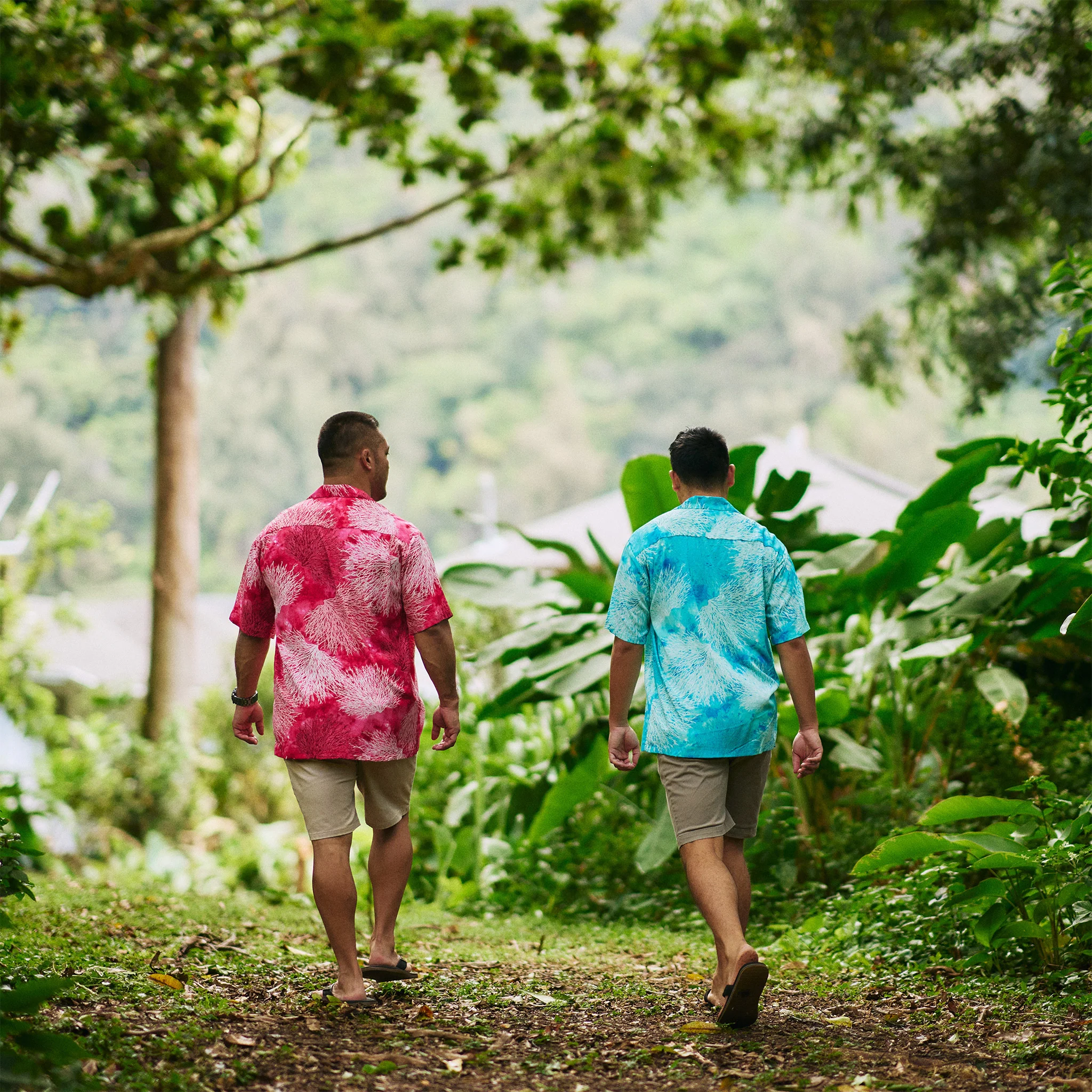 Coral Print Aloha Shirt - Image 21