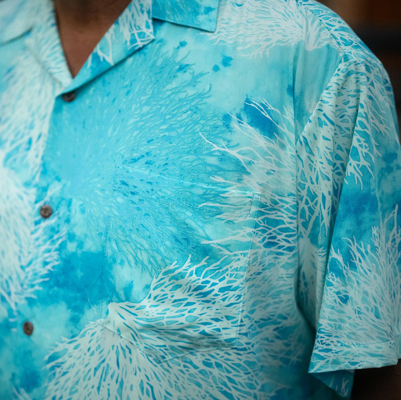 Coral Print Aloha Shirt - Image 6
