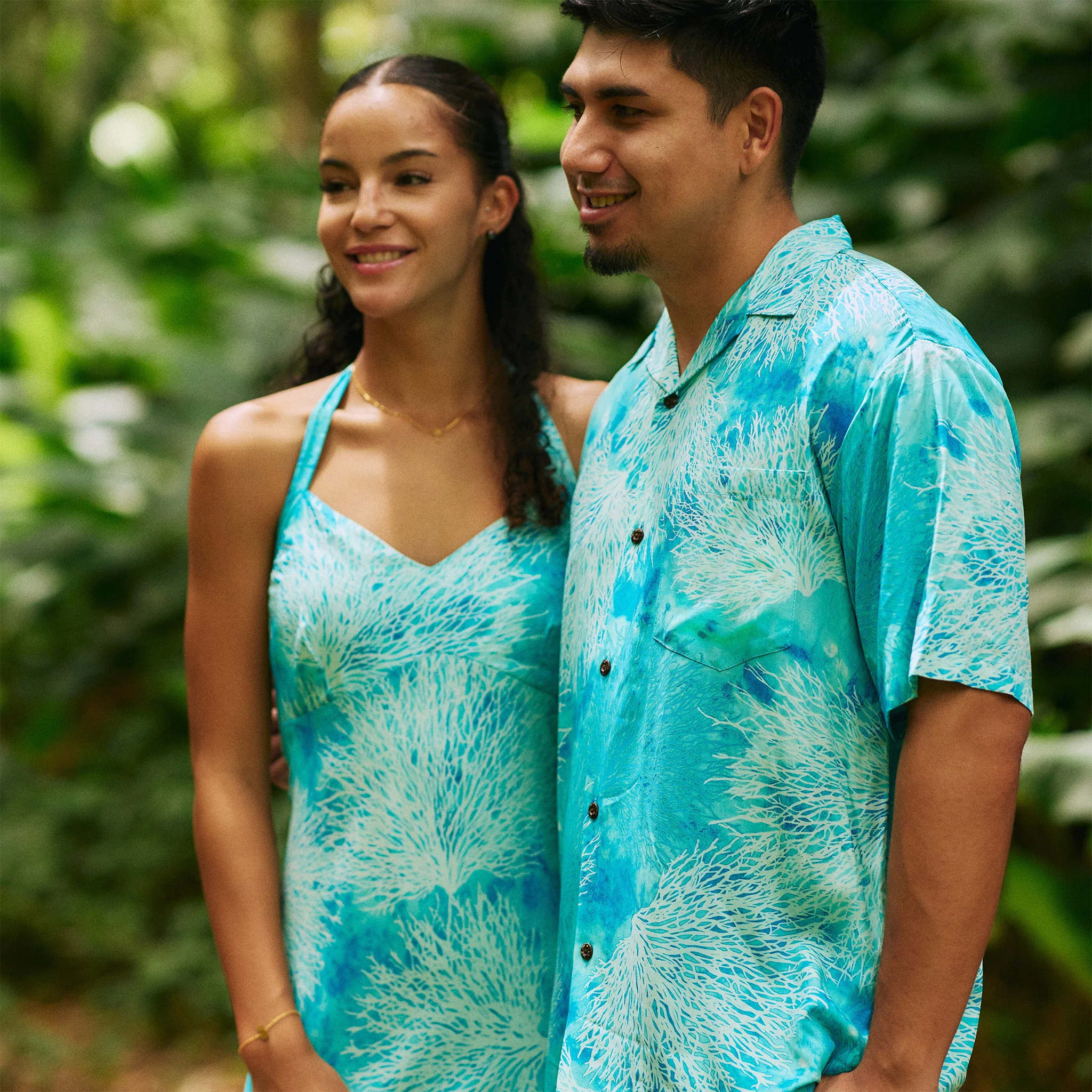 Coral Print Aloha Shirt - Image 8