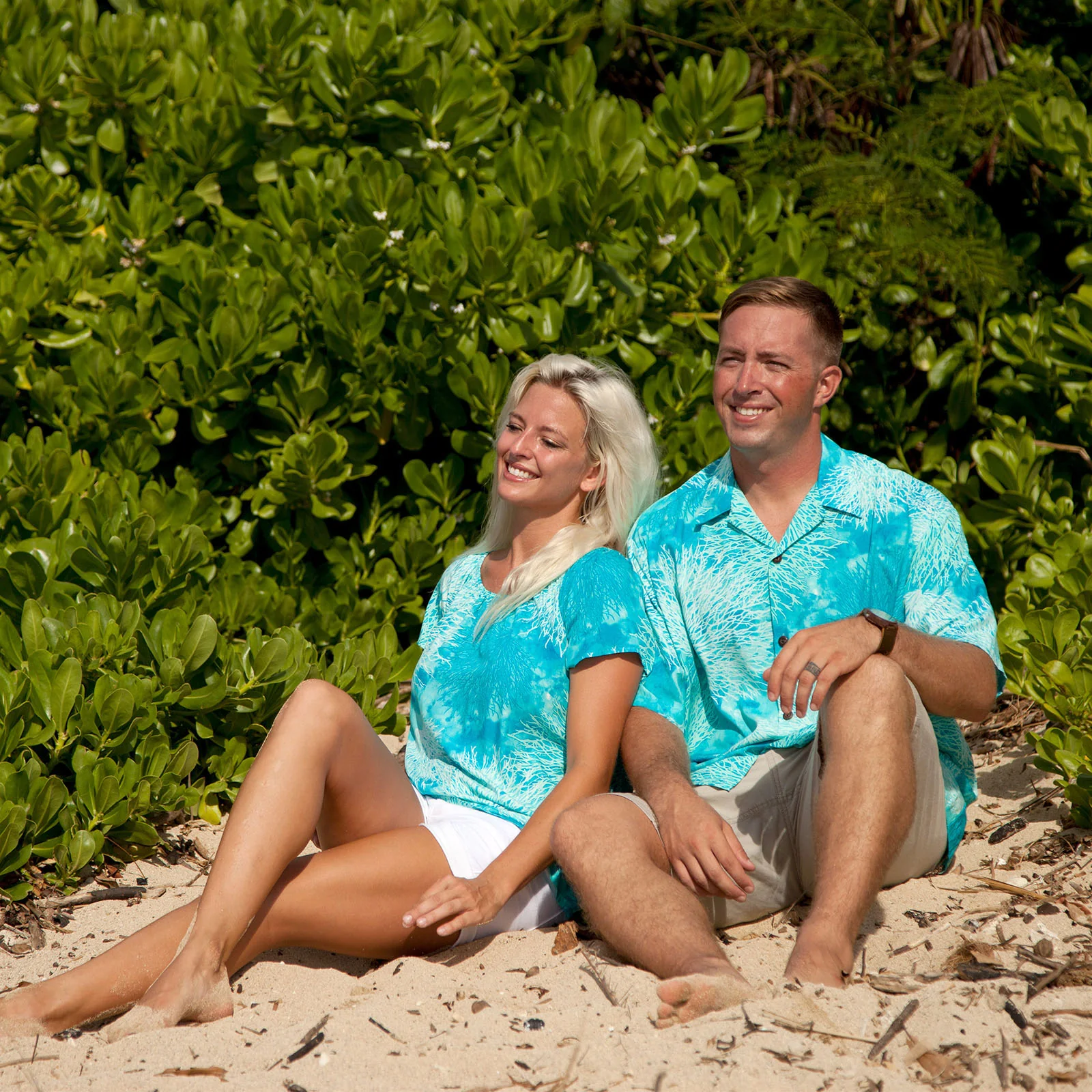 Coral Print Peasant Blouse - Image 5