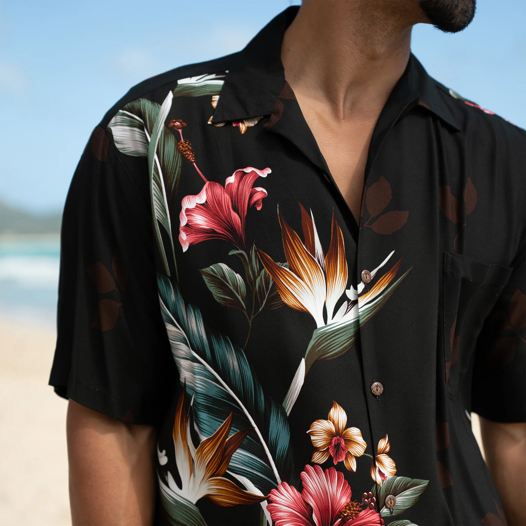 Floral Bird of Paradise Aloha Shirt - Image 10