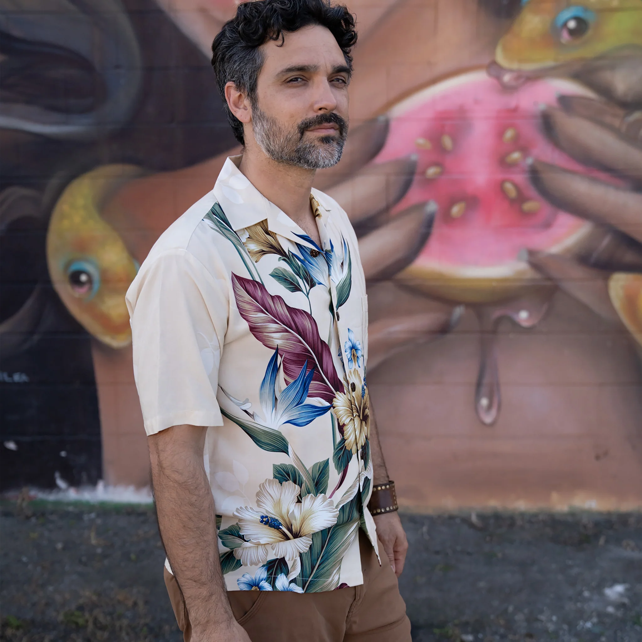 Floral Bird of Paradise Aloha Shirt - Image 5