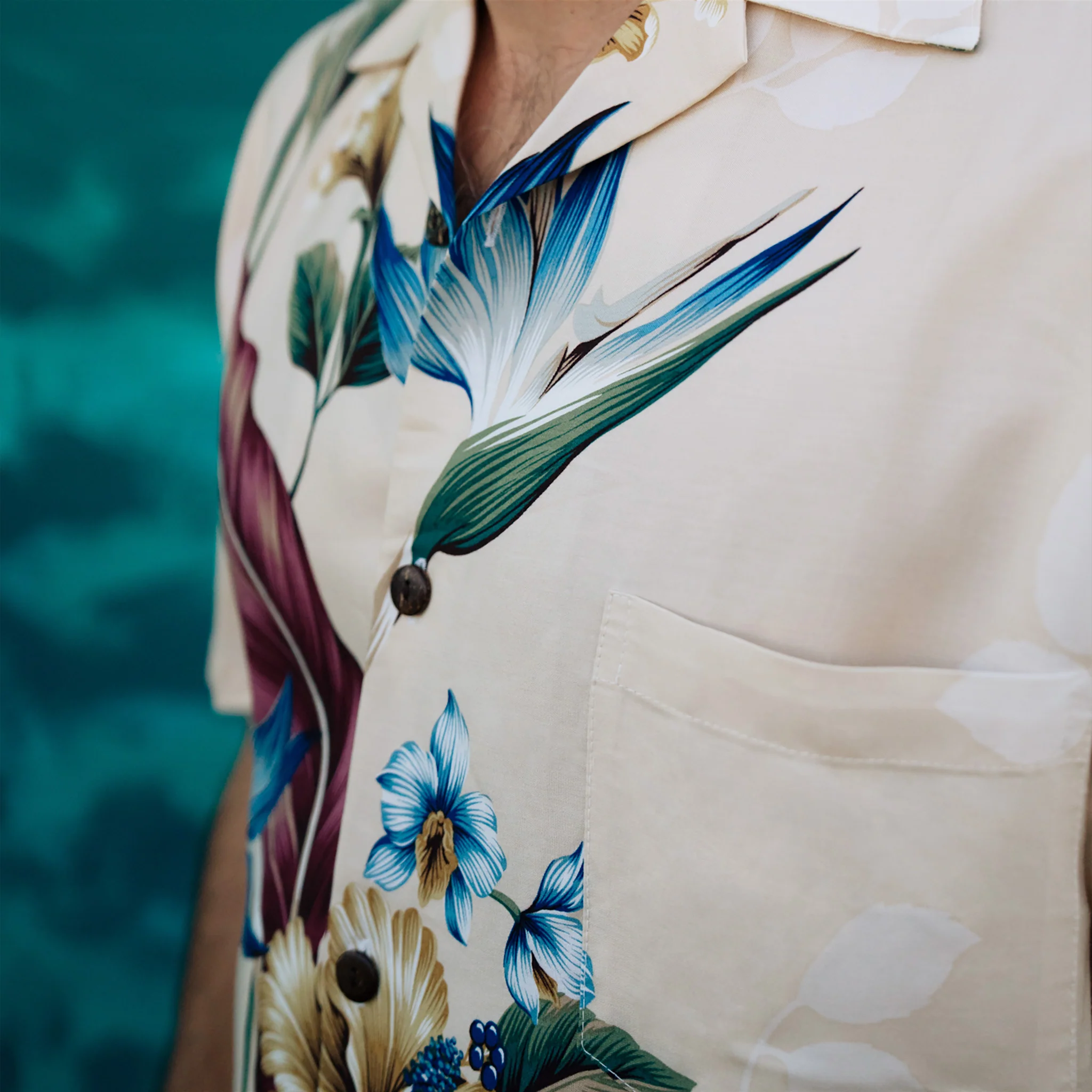 Floral Bird of Paradise Aloha Shirt - Image 7