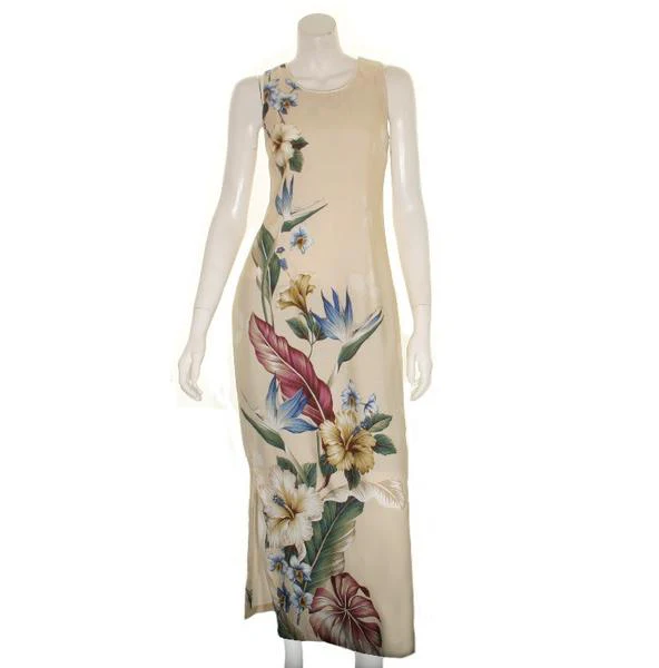 Floral Bird of Paradise Long Dress - Image 5