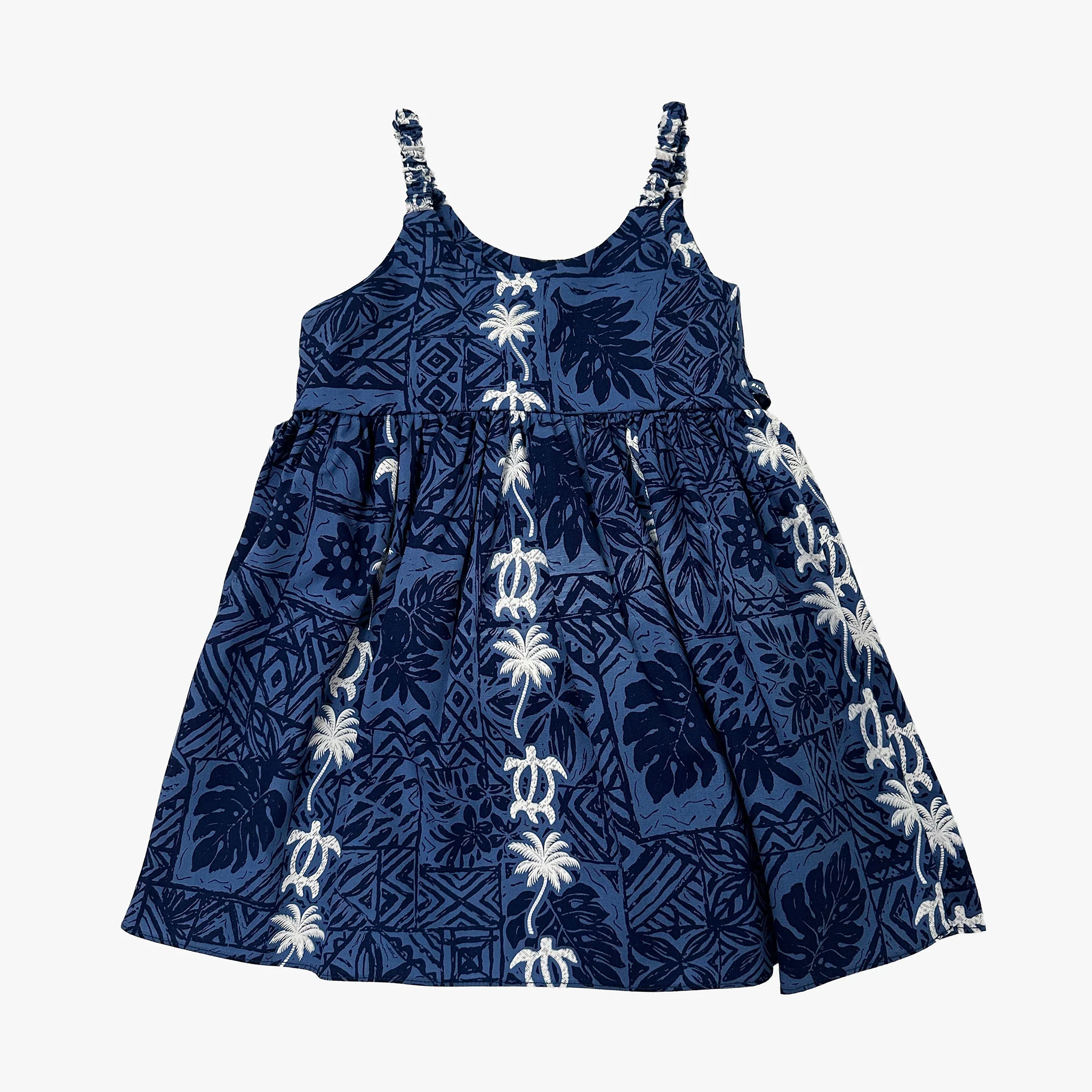 Turtle Panel Little Girls Sundress