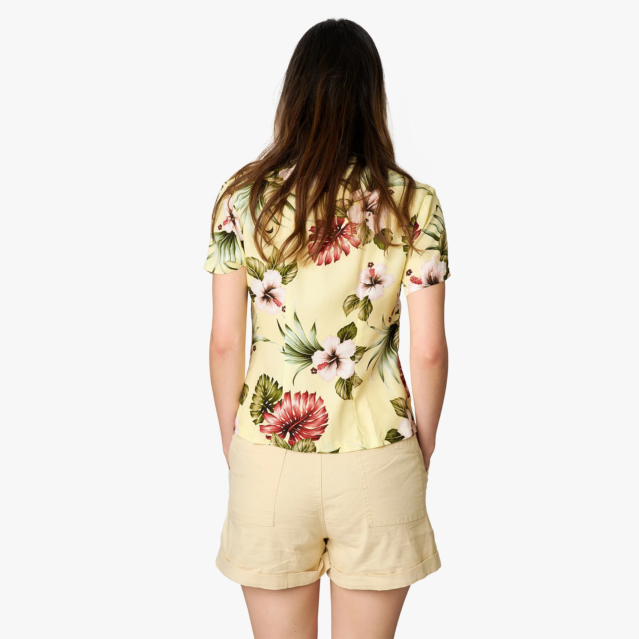 Hawaiian Floral Camp Blouse - Image 3