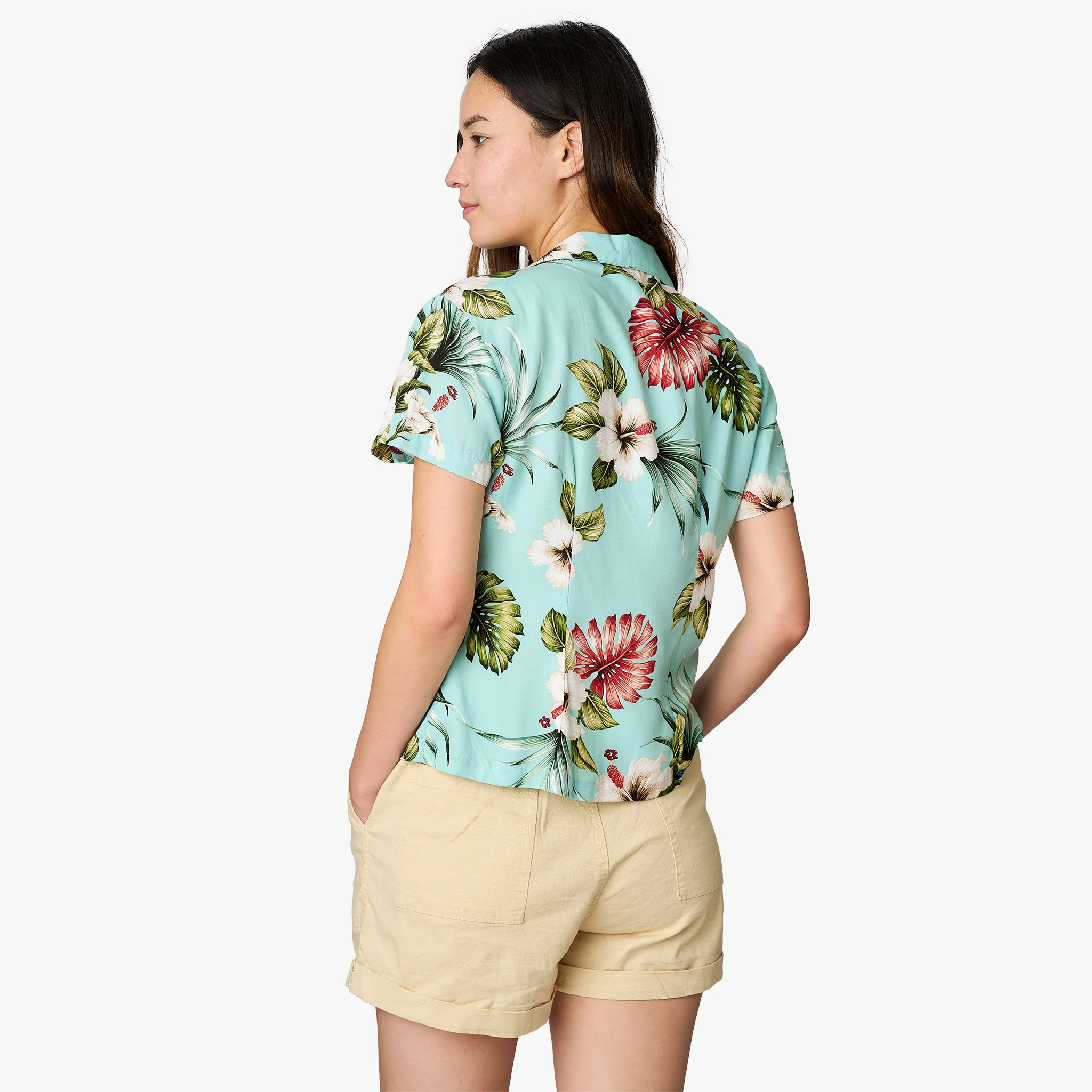 Hawaiian Floral Camp Blouse - Image 5