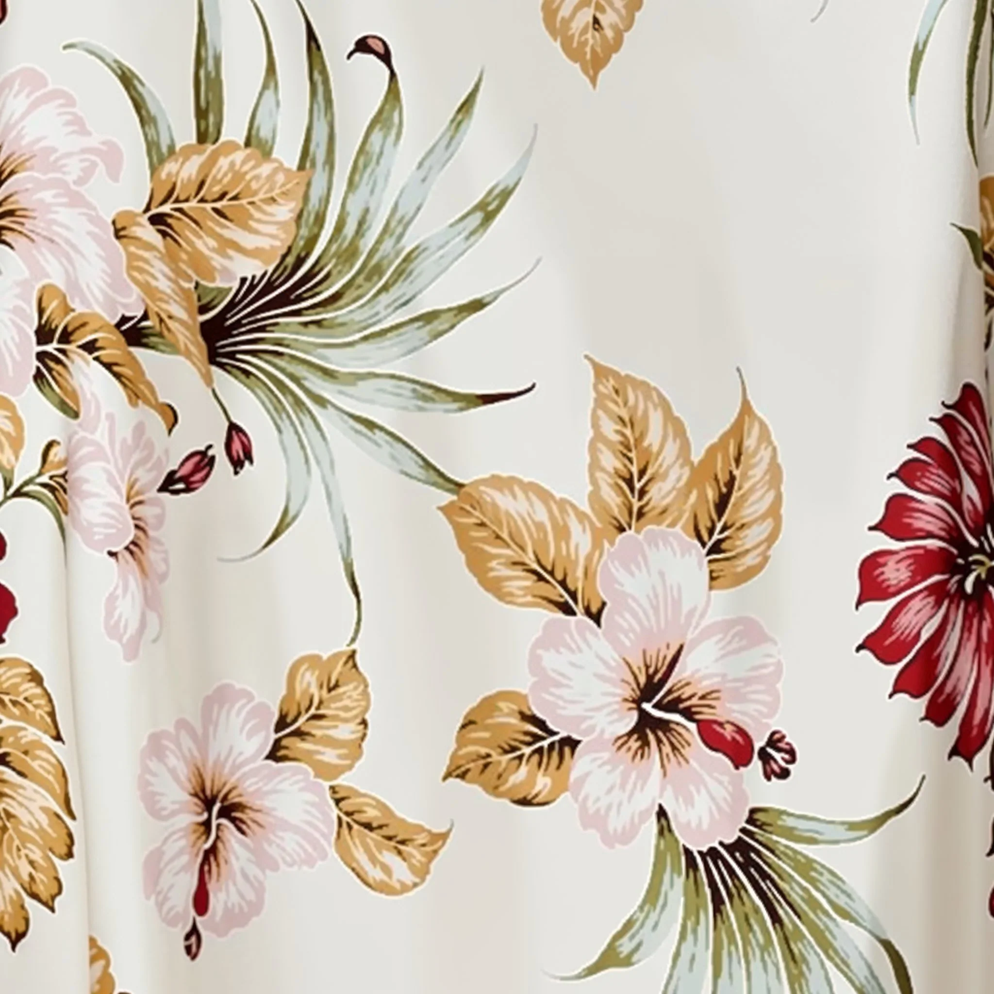 Hawaiian Floral Camp Blouse - Image 6
