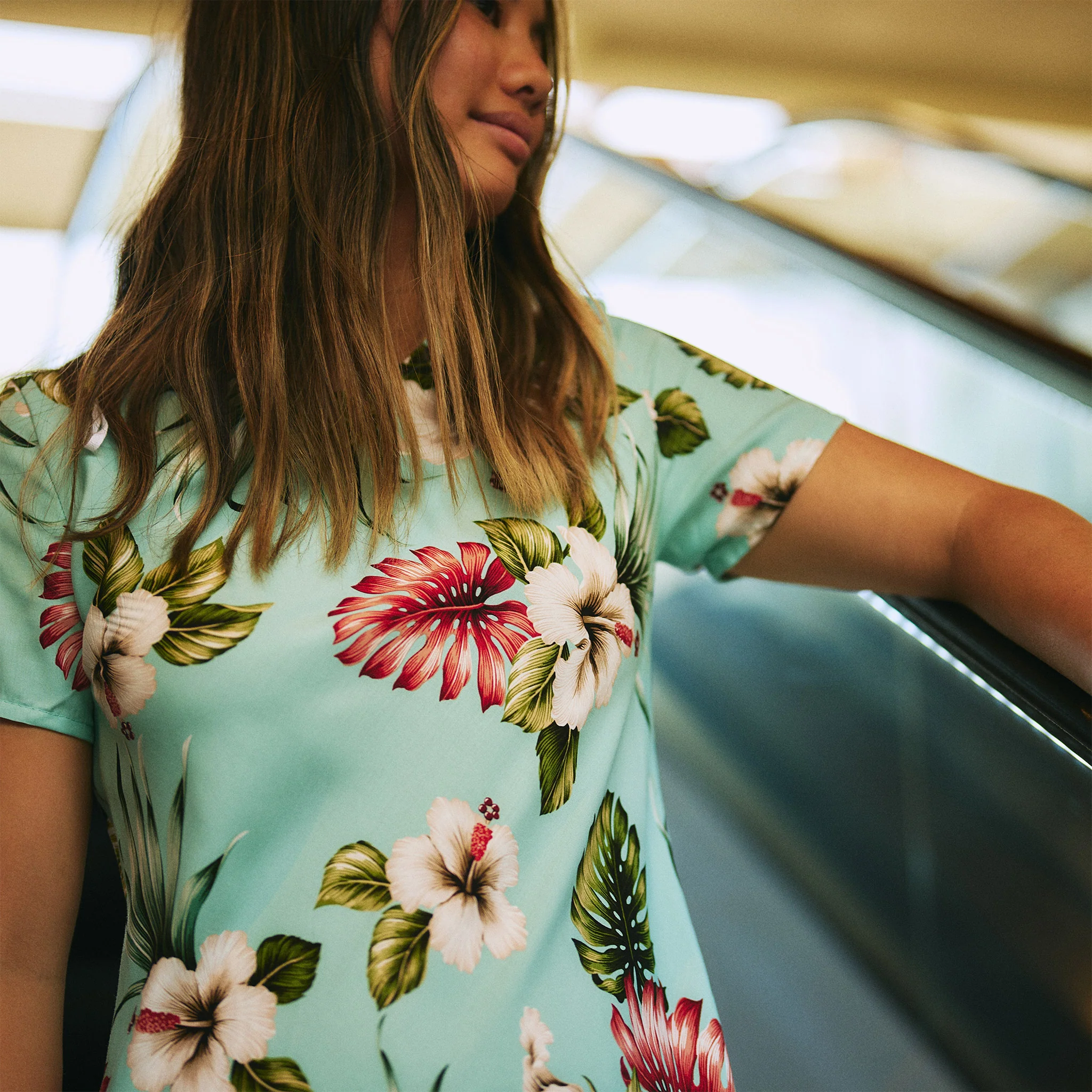 Hawaiian Floral Long Dress - Image 4