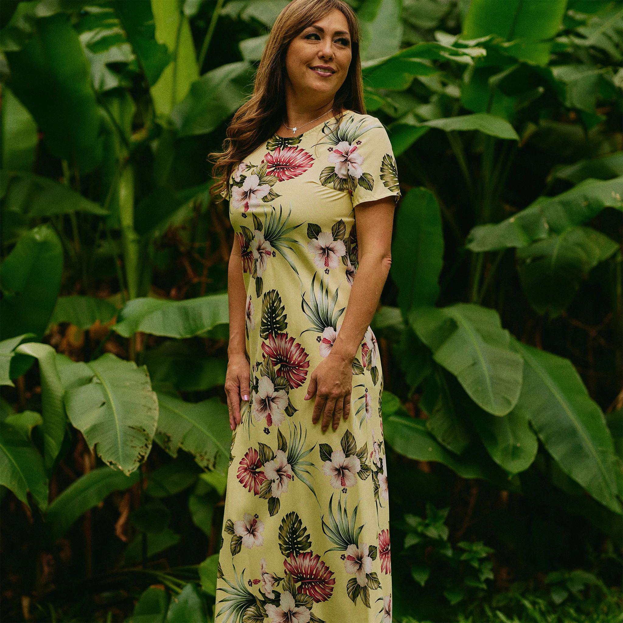 Hawaiian Floral Long Dress - Image 5
