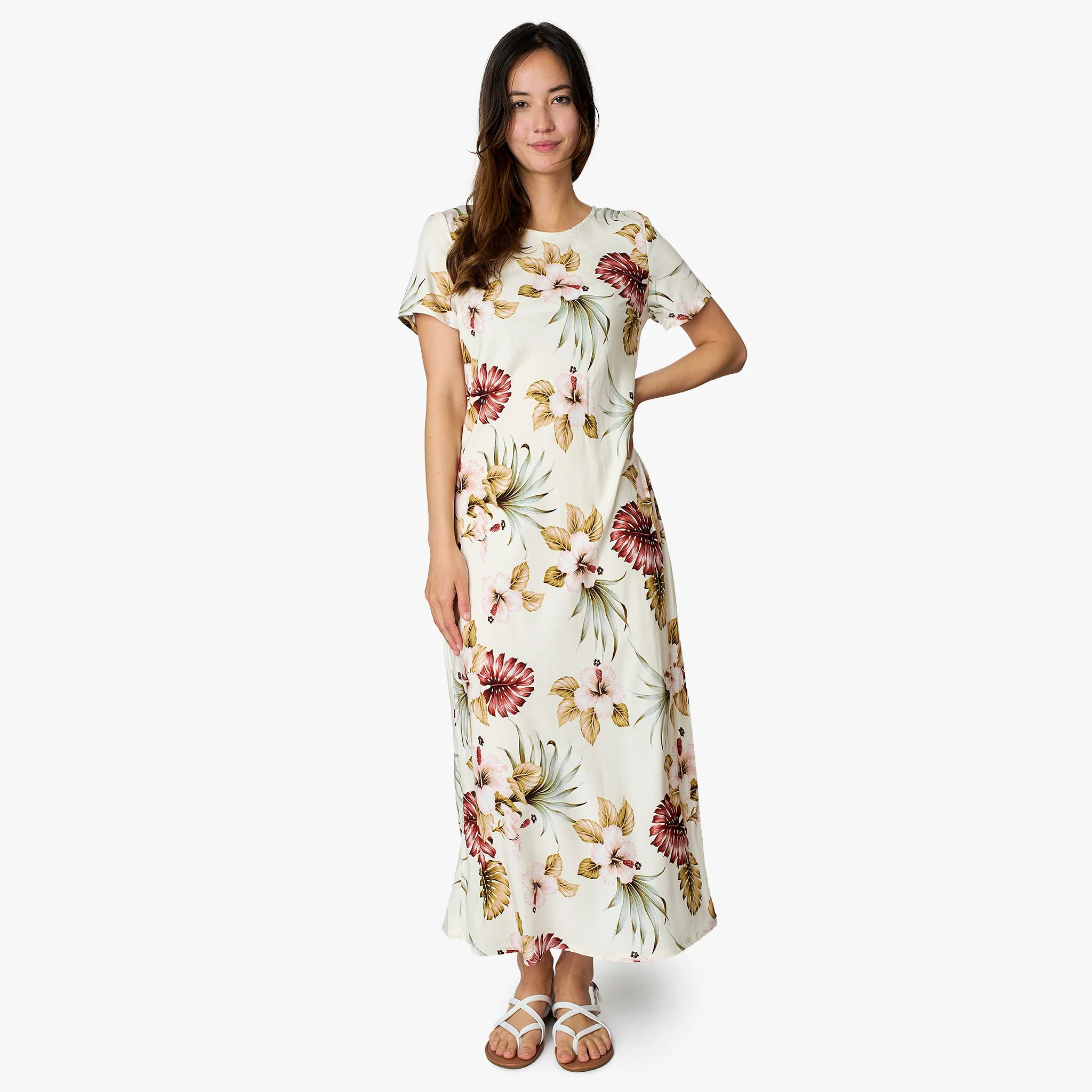 Hawaiian Floral Long Dress - Image 8