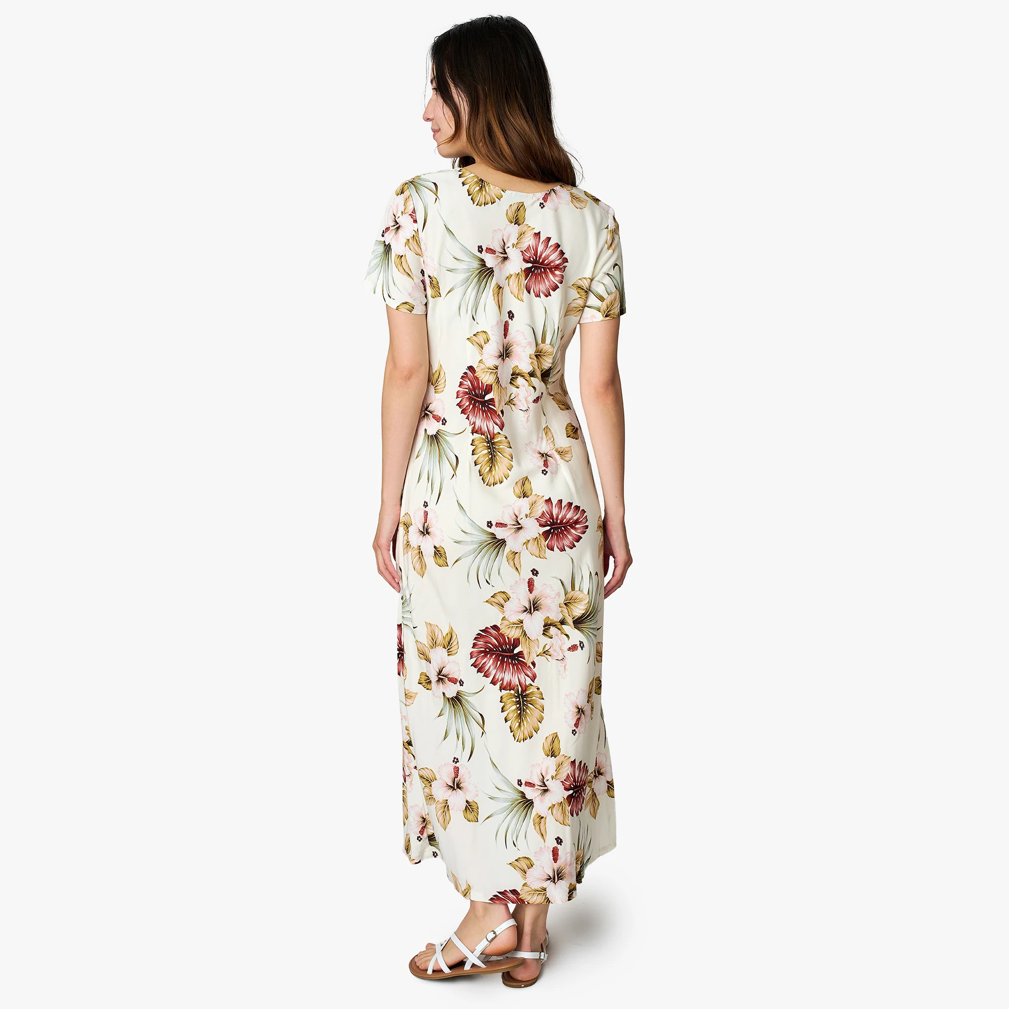 Hawaiian Floral Long Dress - Image 9