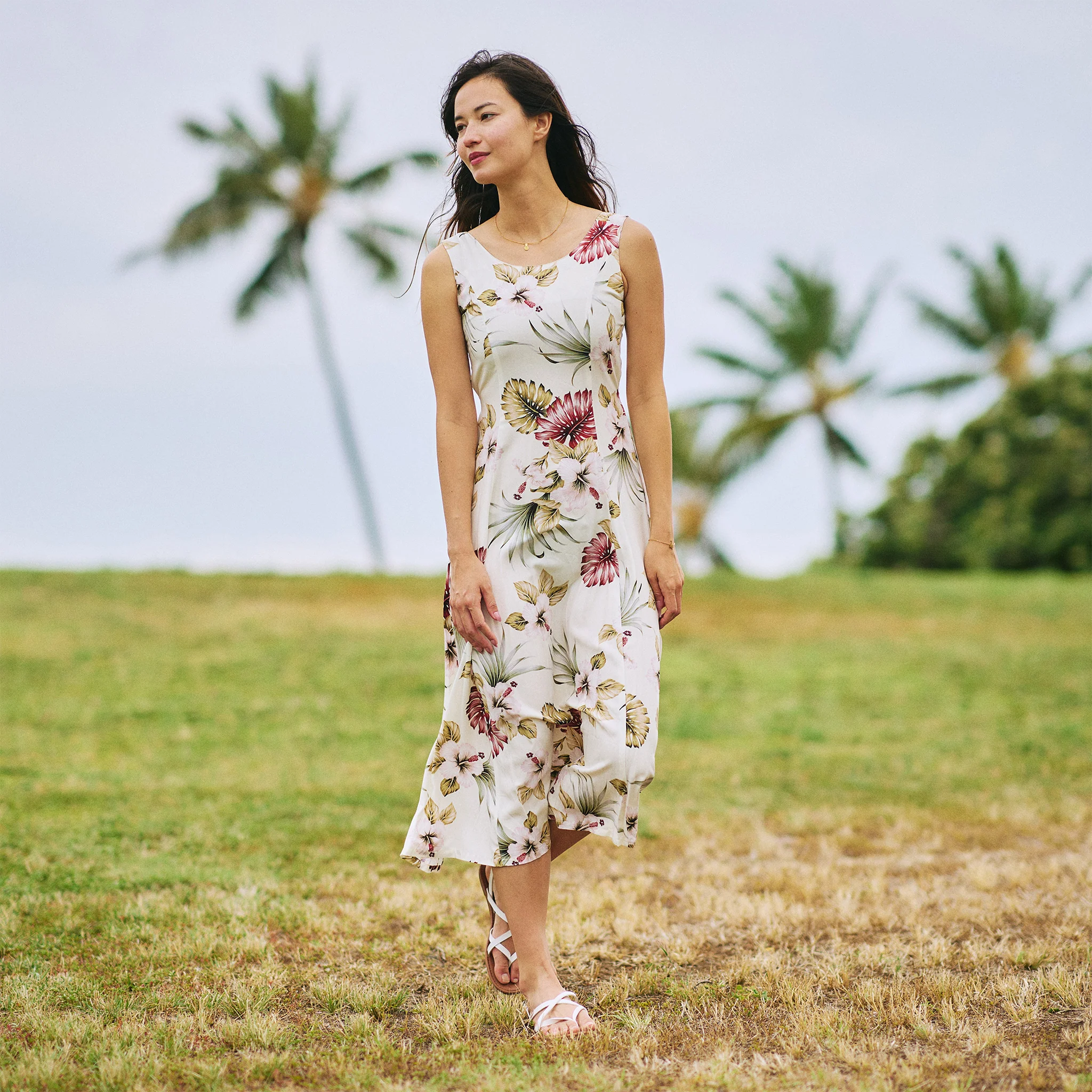 Hawaiian Floral Sylvia Dress