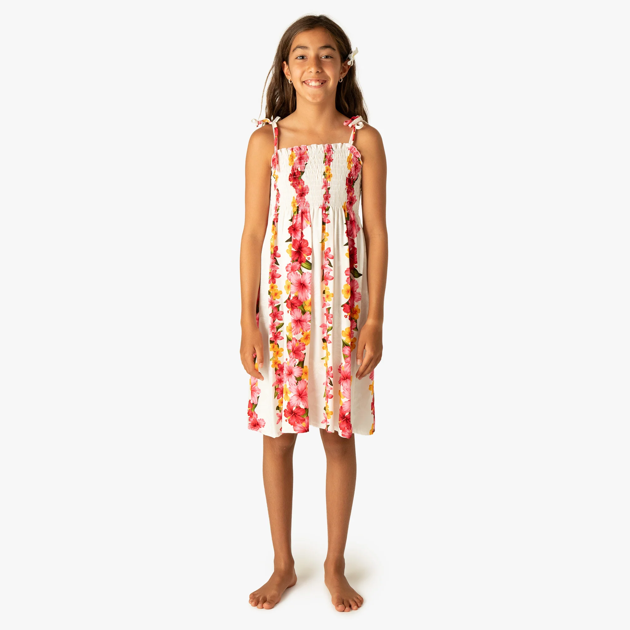 Plumeria Panel Girls Tube Dress - Image 20