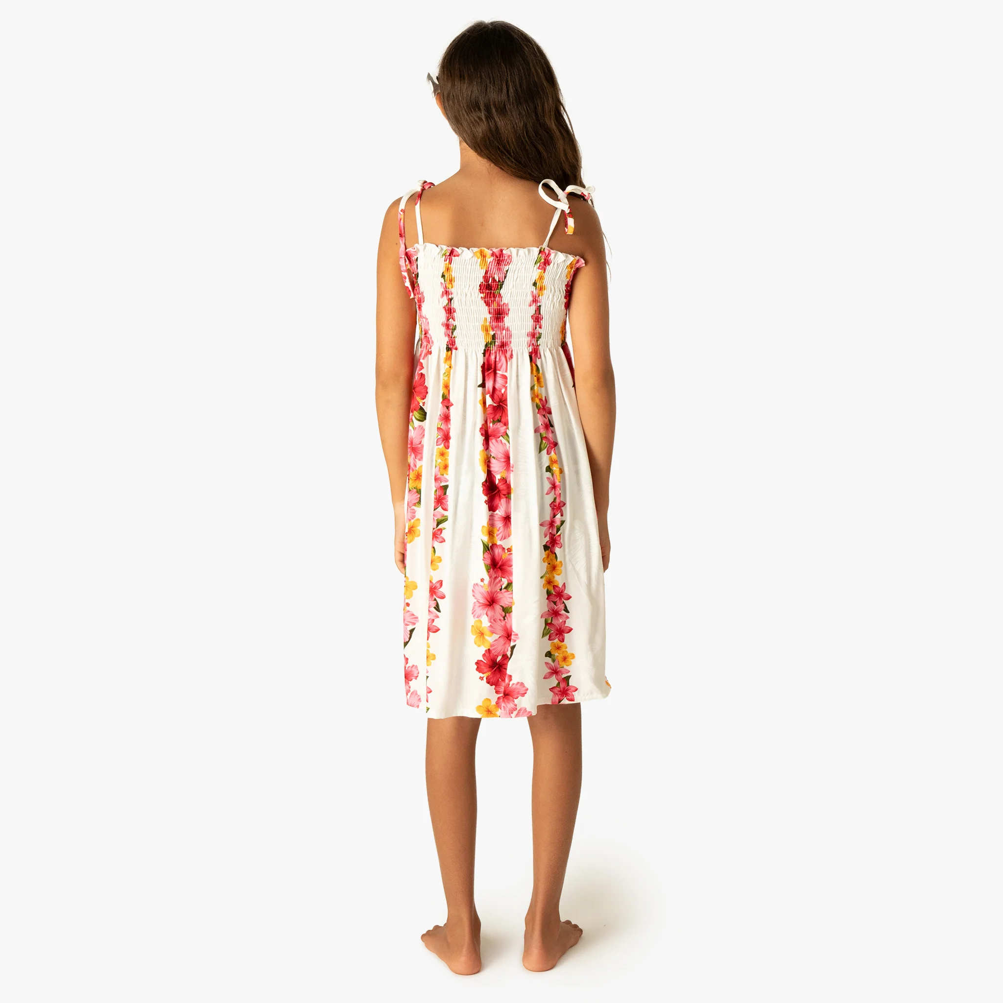 Plumeria Panel Girls Tube Dress - Image 21