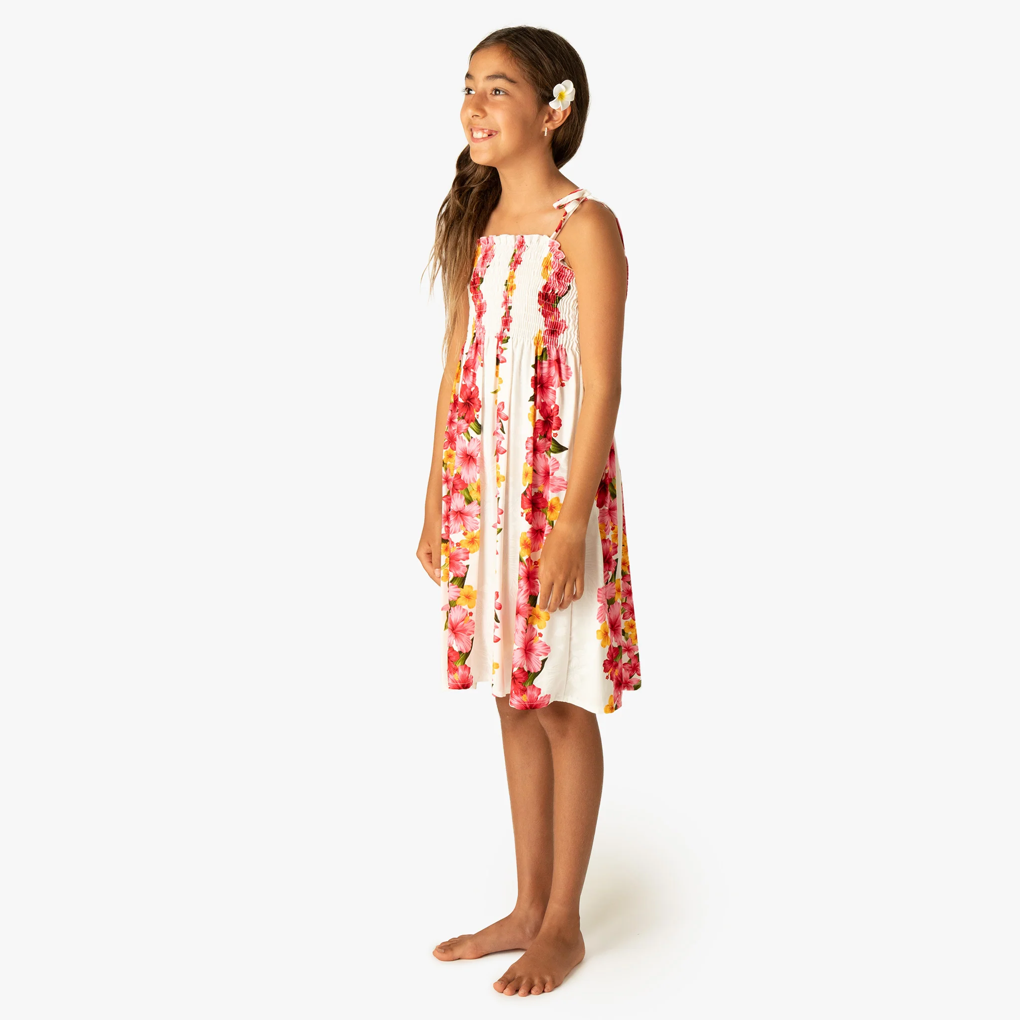 Plumeria Panel Girls Tube Dress - Image 22