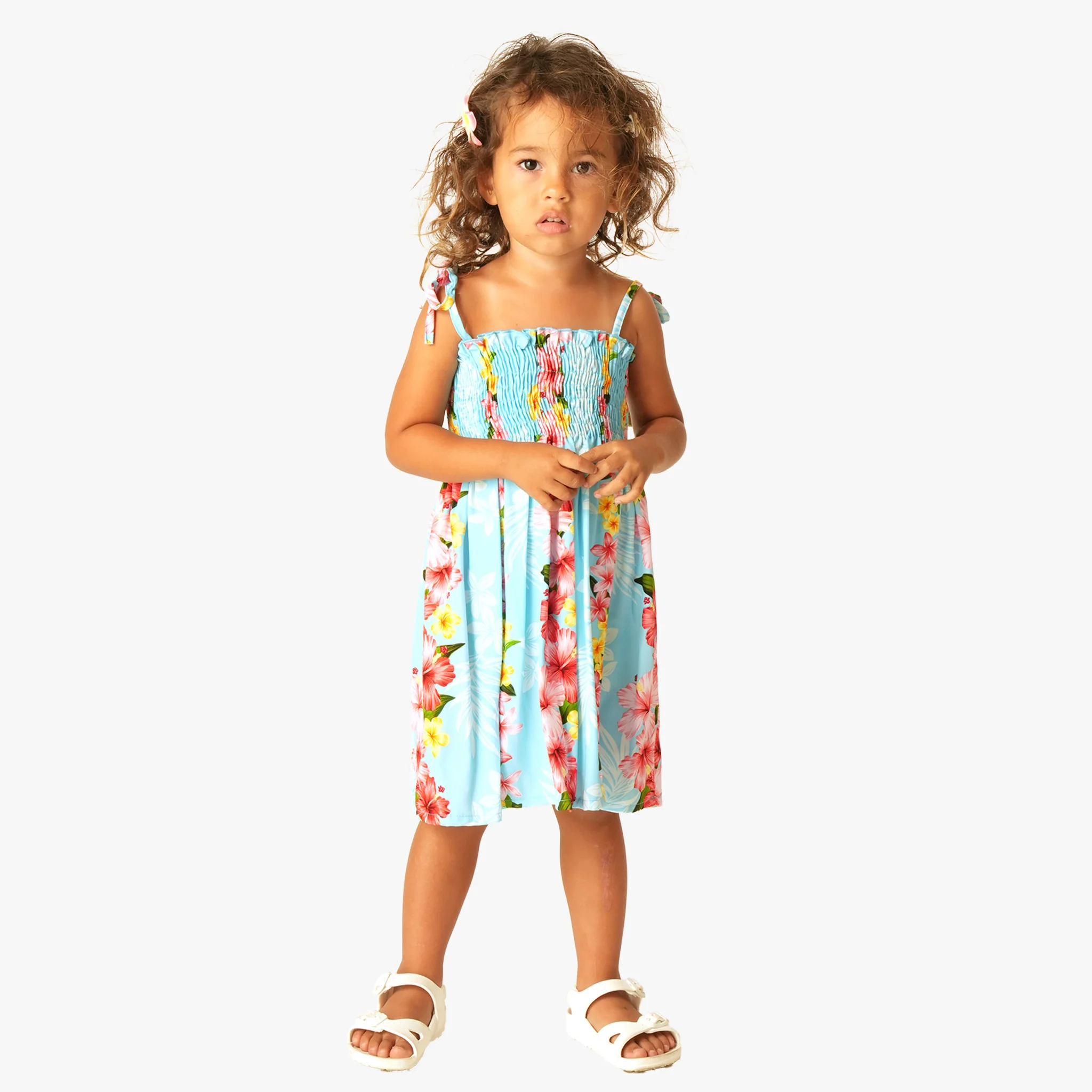 Plumeria Panel Girls Tube Dress - Image 7