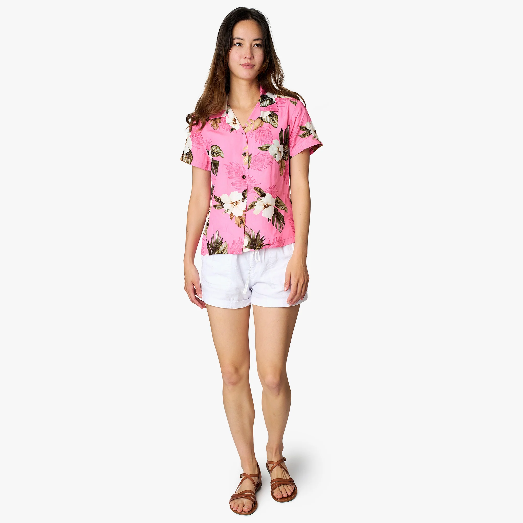 Hibiscus Floral Blouse - Image 3