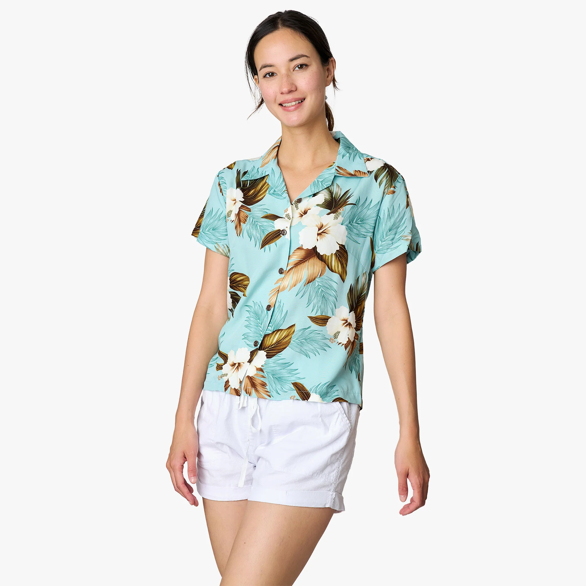 Hibiscus Floral Blouse - Image 4