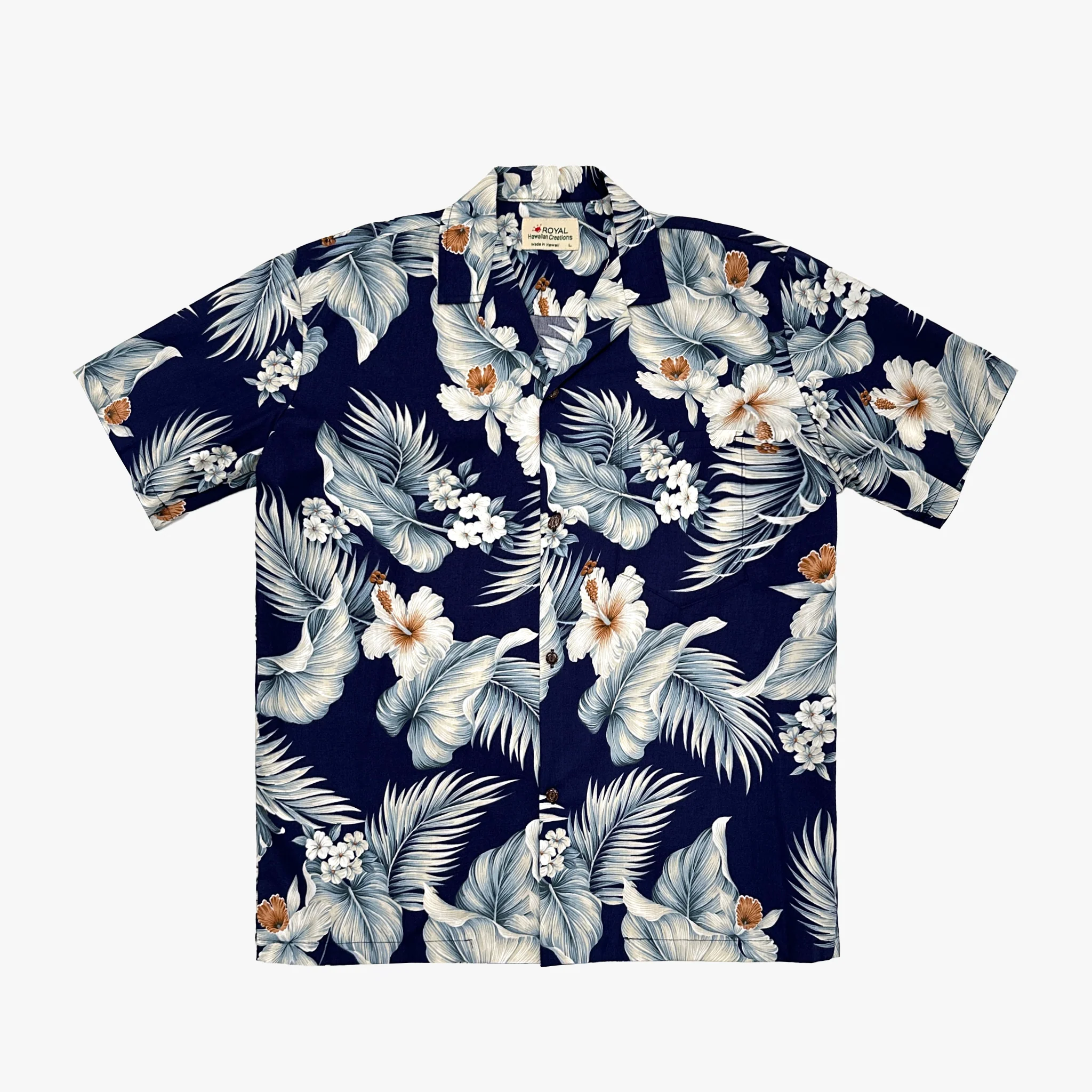 Hibiscus Palm Aloha Shirt - Image 4