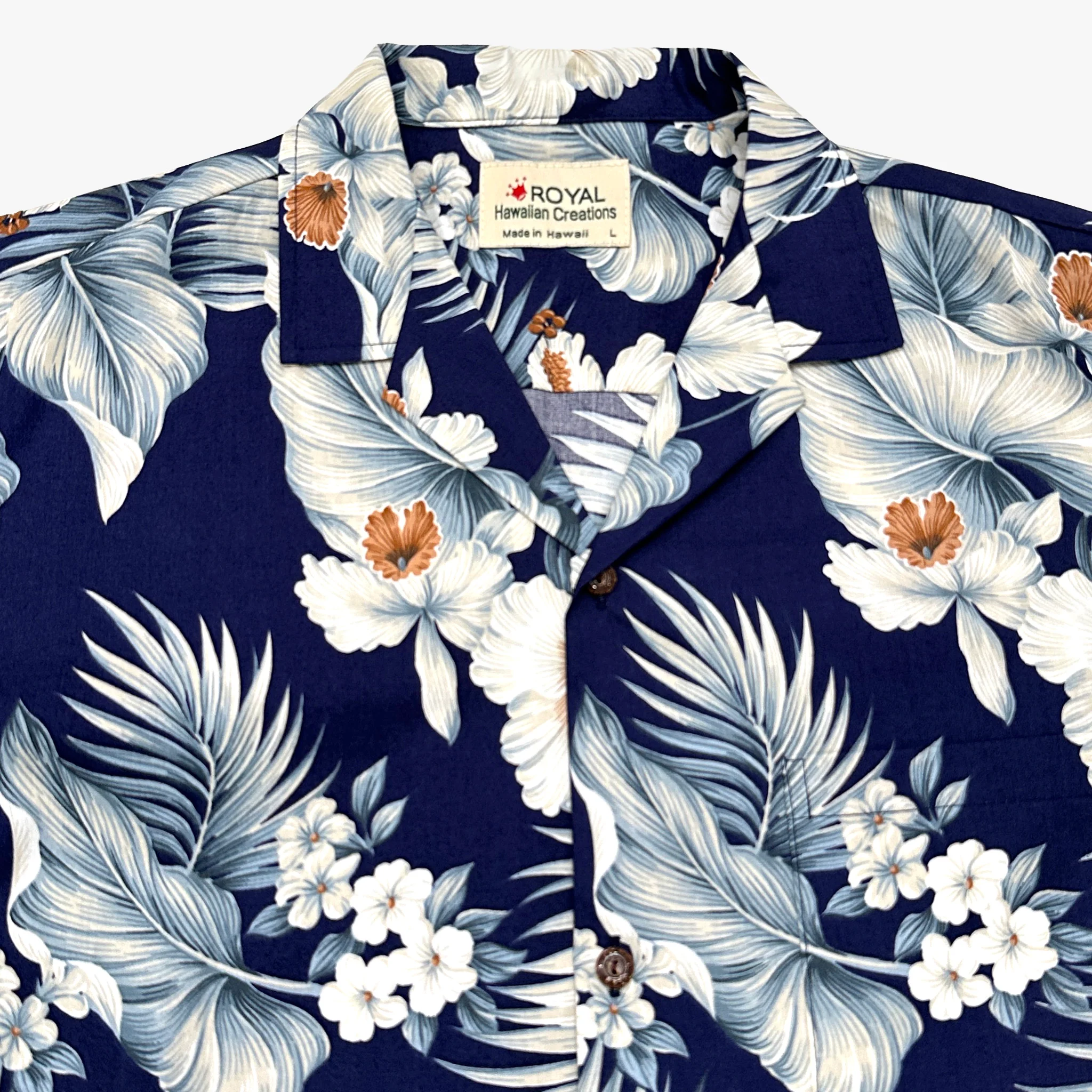 Hibiscus Palm Aloha Shirt - Image 5