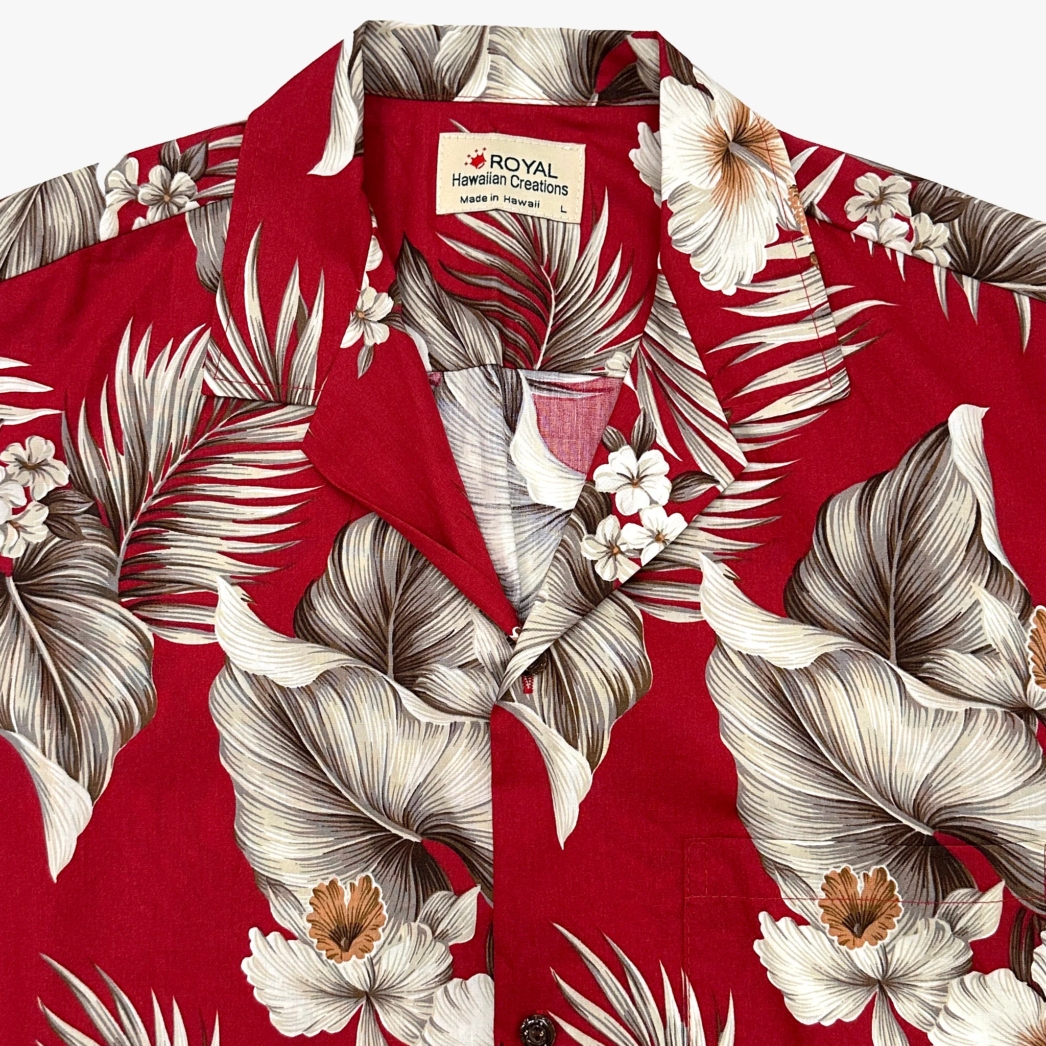 Hibiscus Palm Aloha Shirt - Image 7