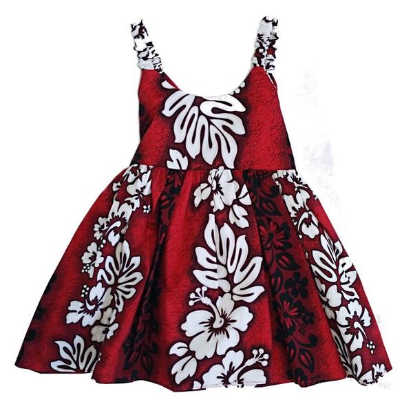 Hibiscus Panel Little Girls Sundress - Image 3