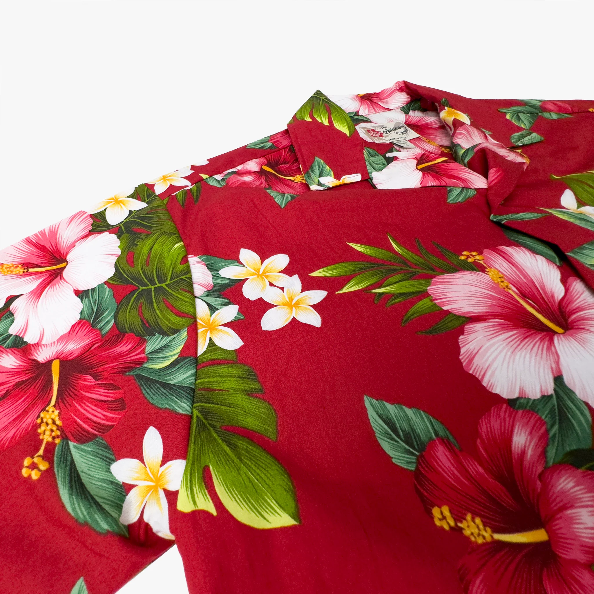 Hibiscus Plumeria Aloha Shirt - Image 3