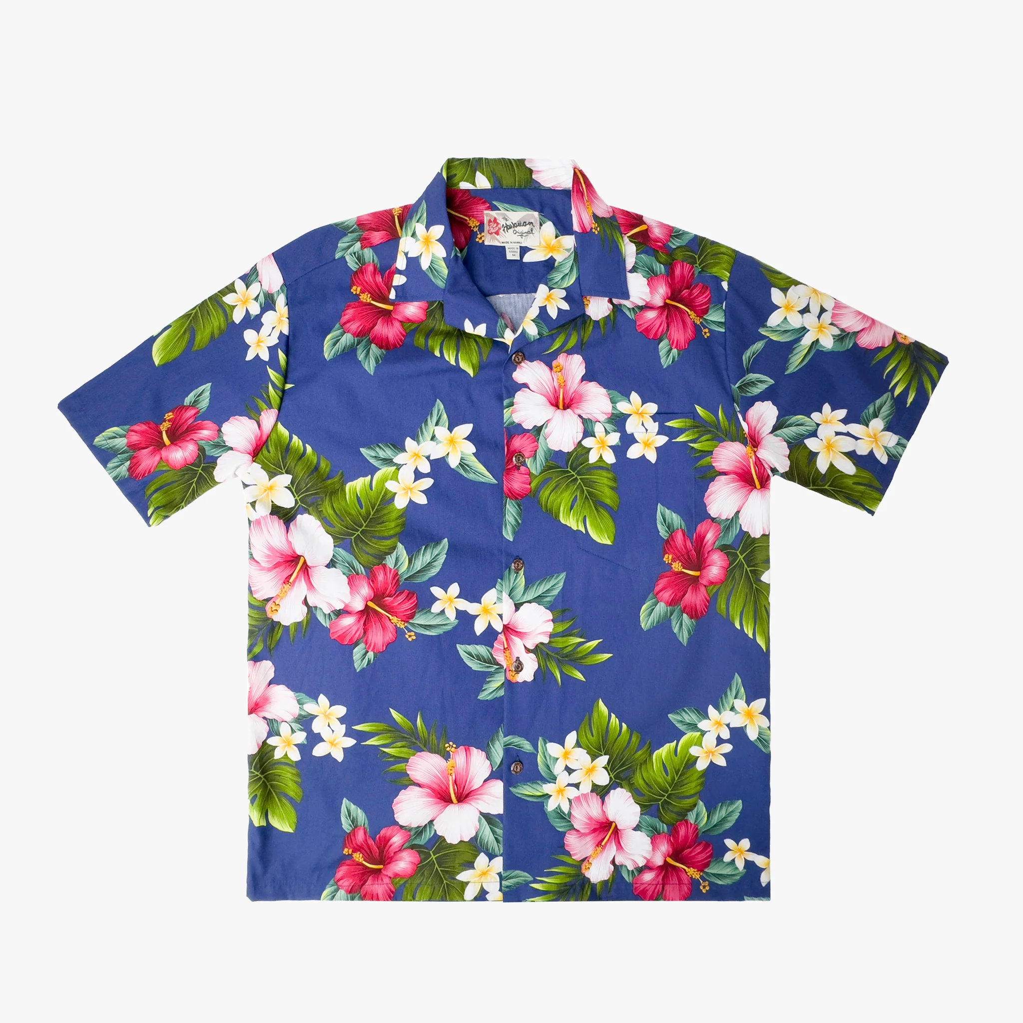 Hibiscus Plumeria Aloha Shirt - Image 7