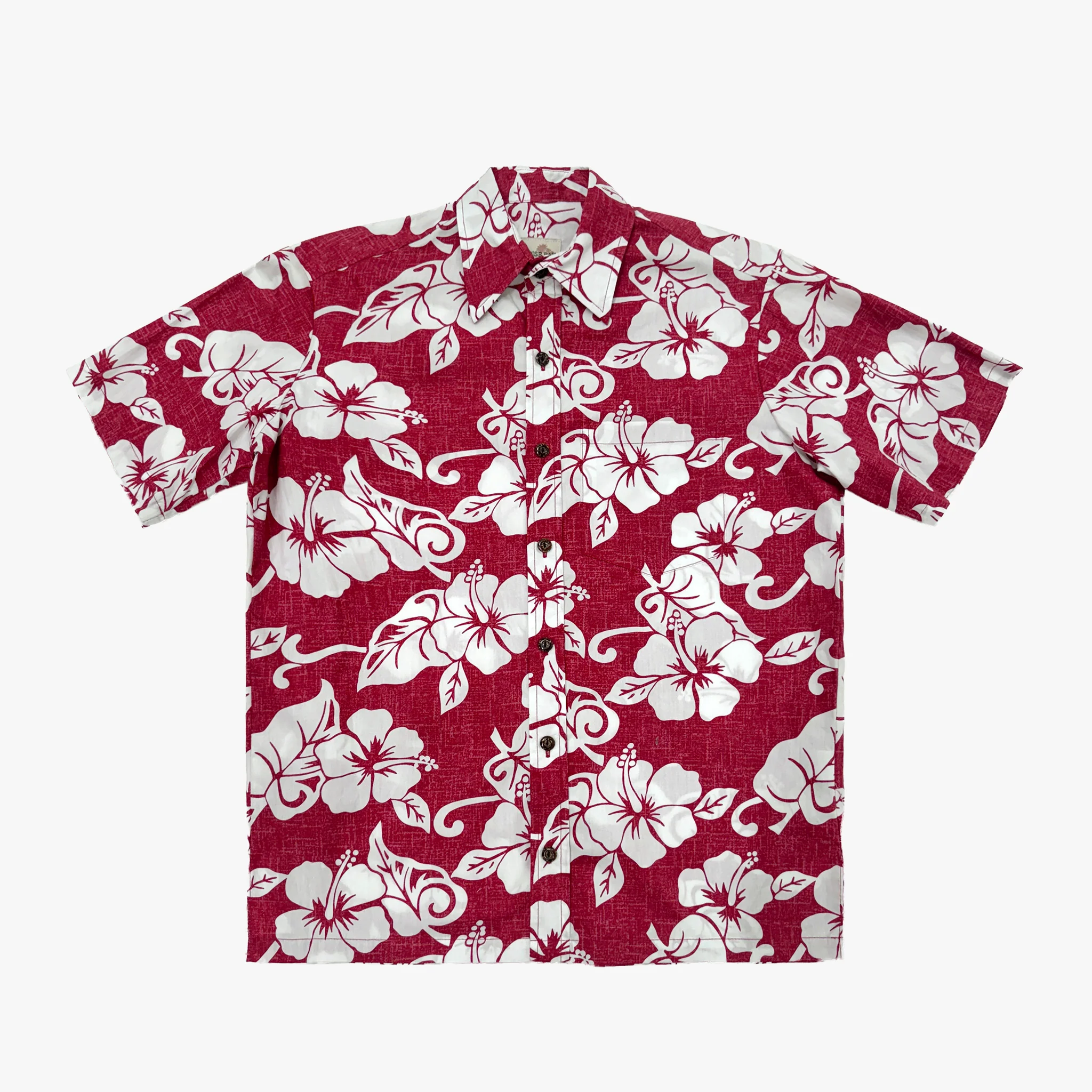 Hibiscus Reverse Print Aloha Shirt - Image 4