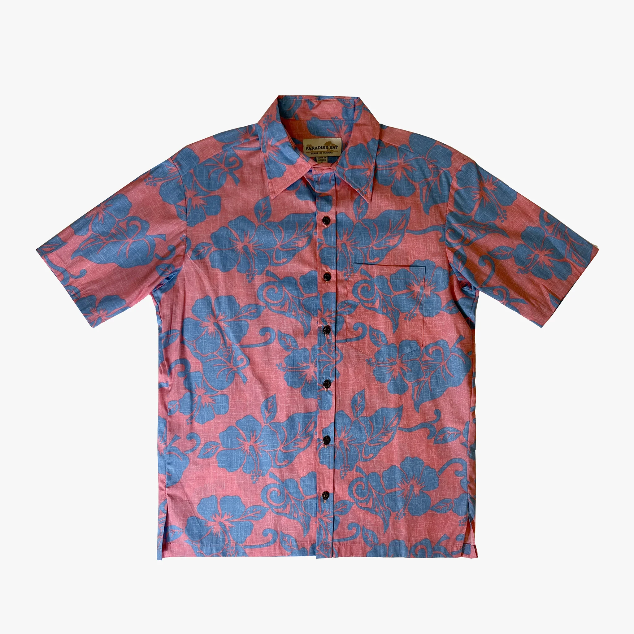 Hibiscus Reverse Print Aloha Shirt - Image 5